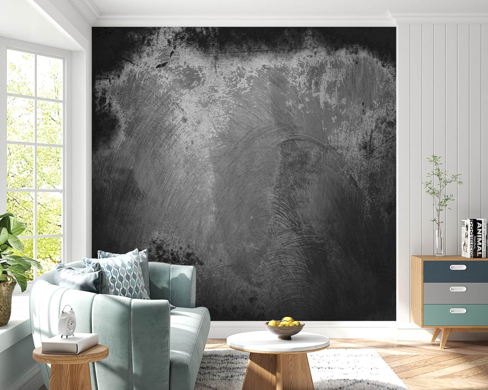 Fototapeta intenzívne čierna a desivá stena