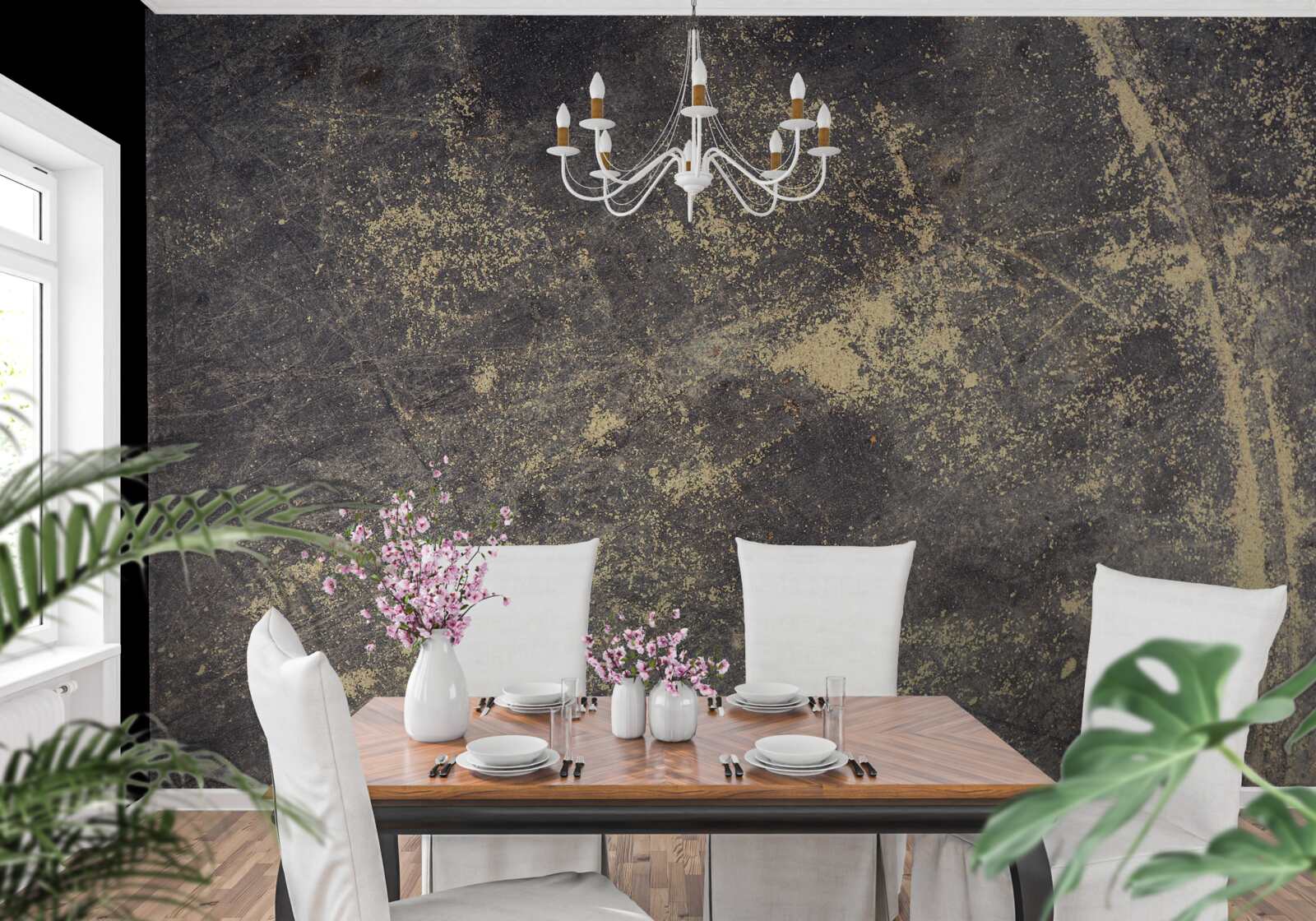 Fototapeta prasknutá betónová konštrukcia