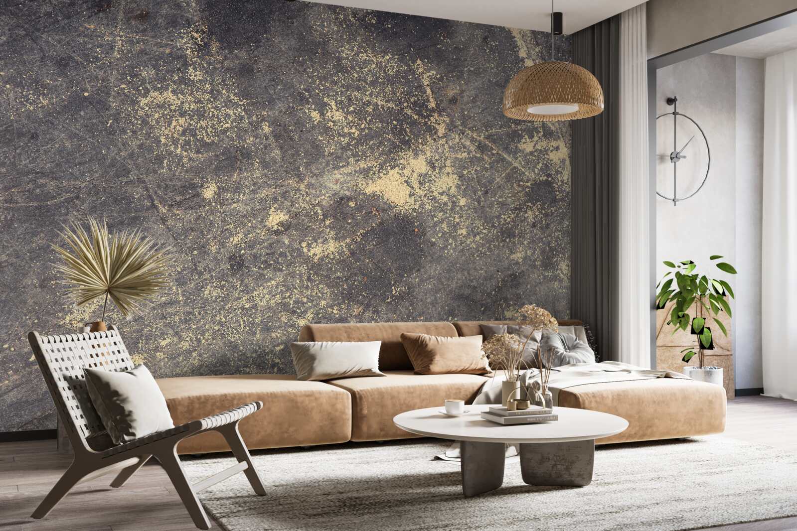 Fototapeta prasknutá betónová konštrukcia