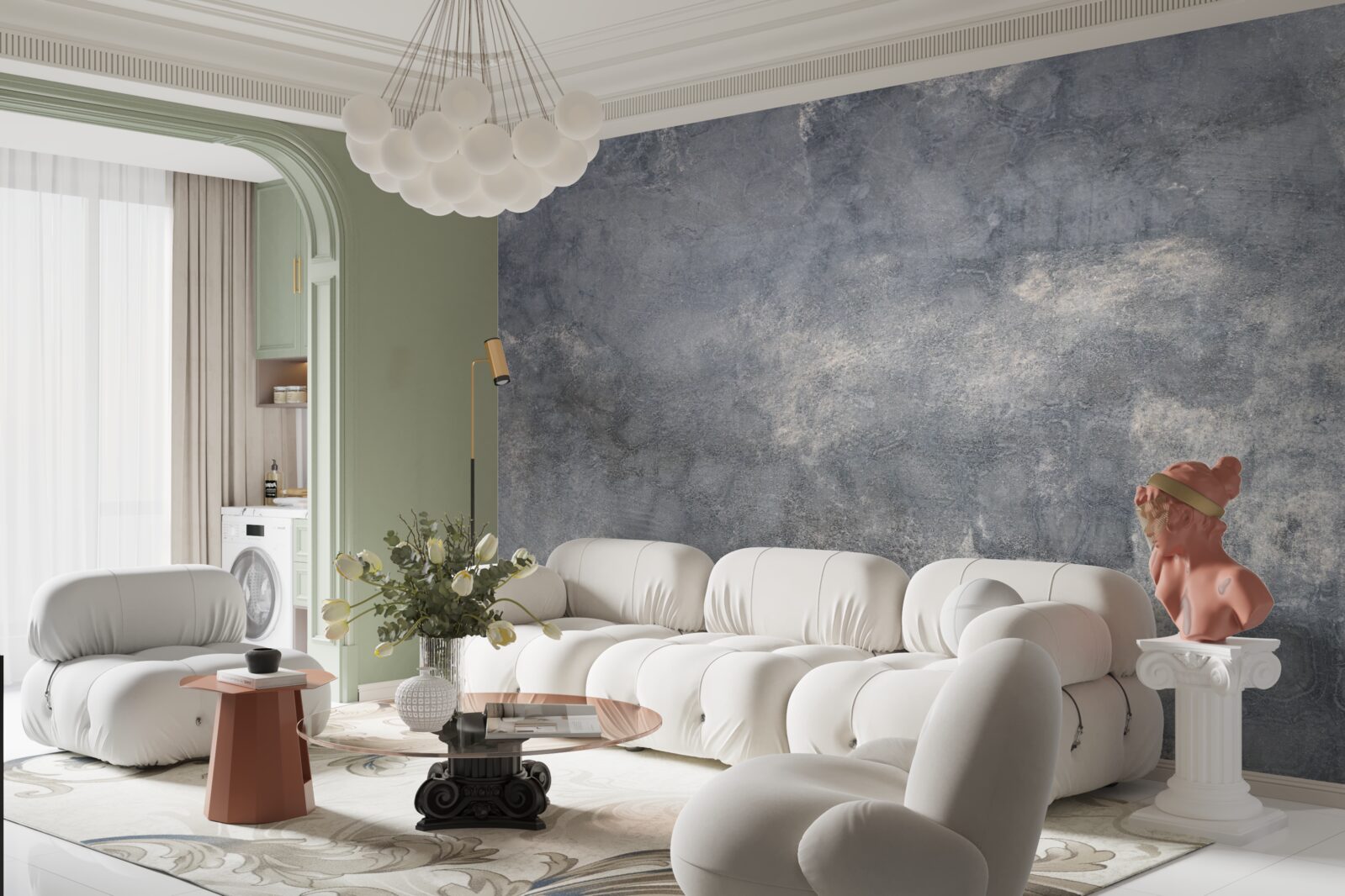 Fototapeta formovaná cementová stena