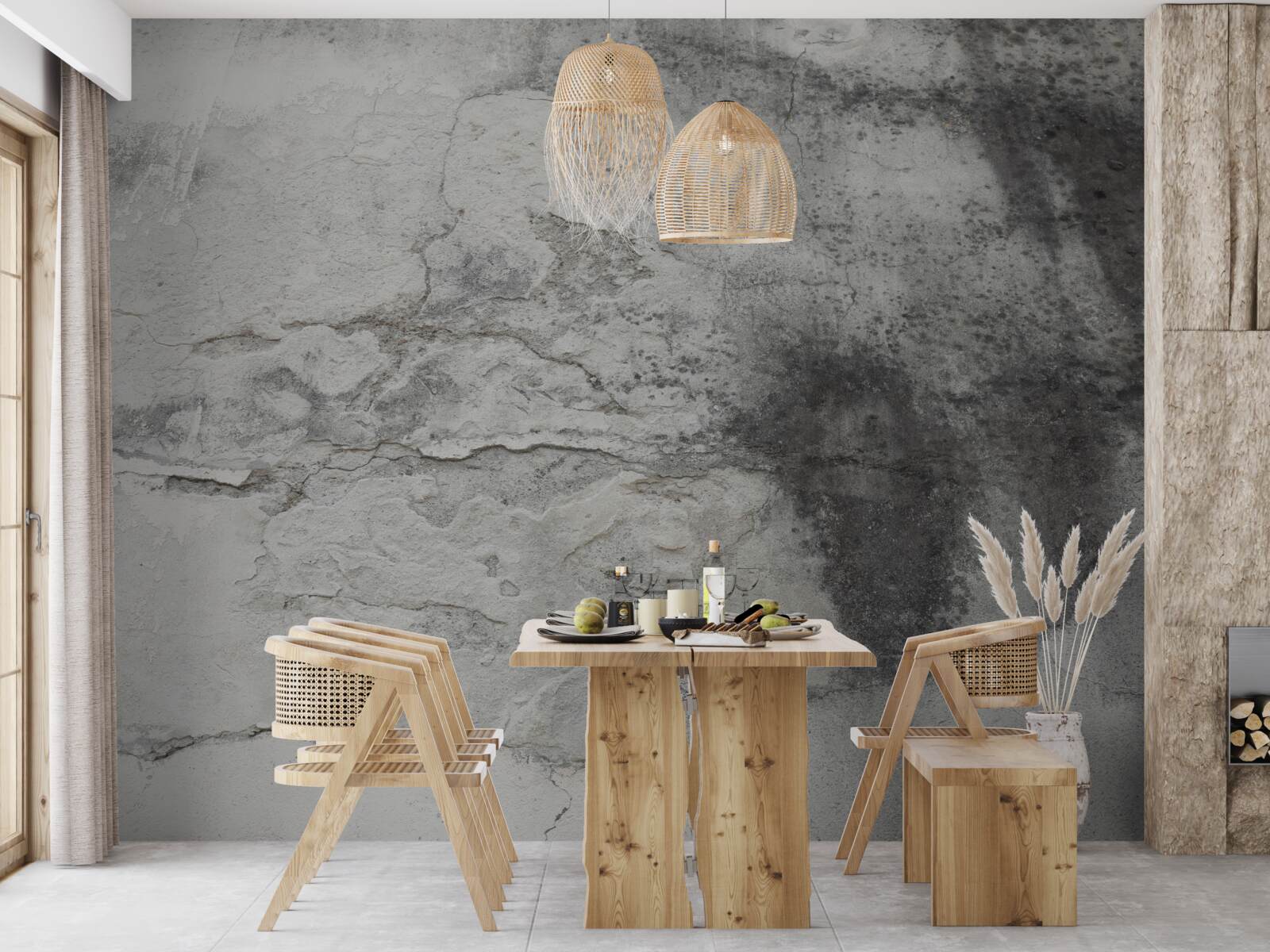 Fototapeta štruktúra v odtieňoch popola