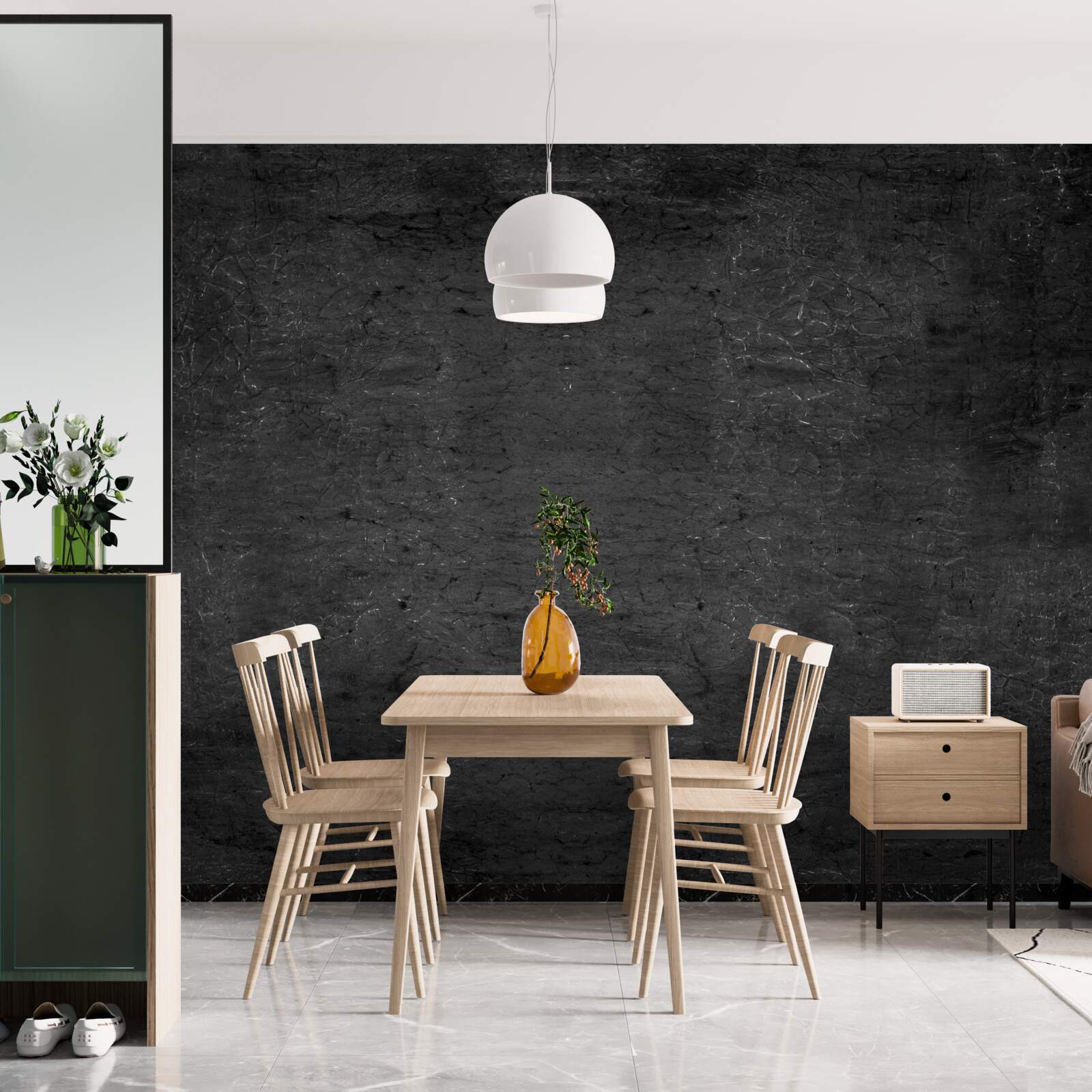 Fototapeta tmavá cementová stena