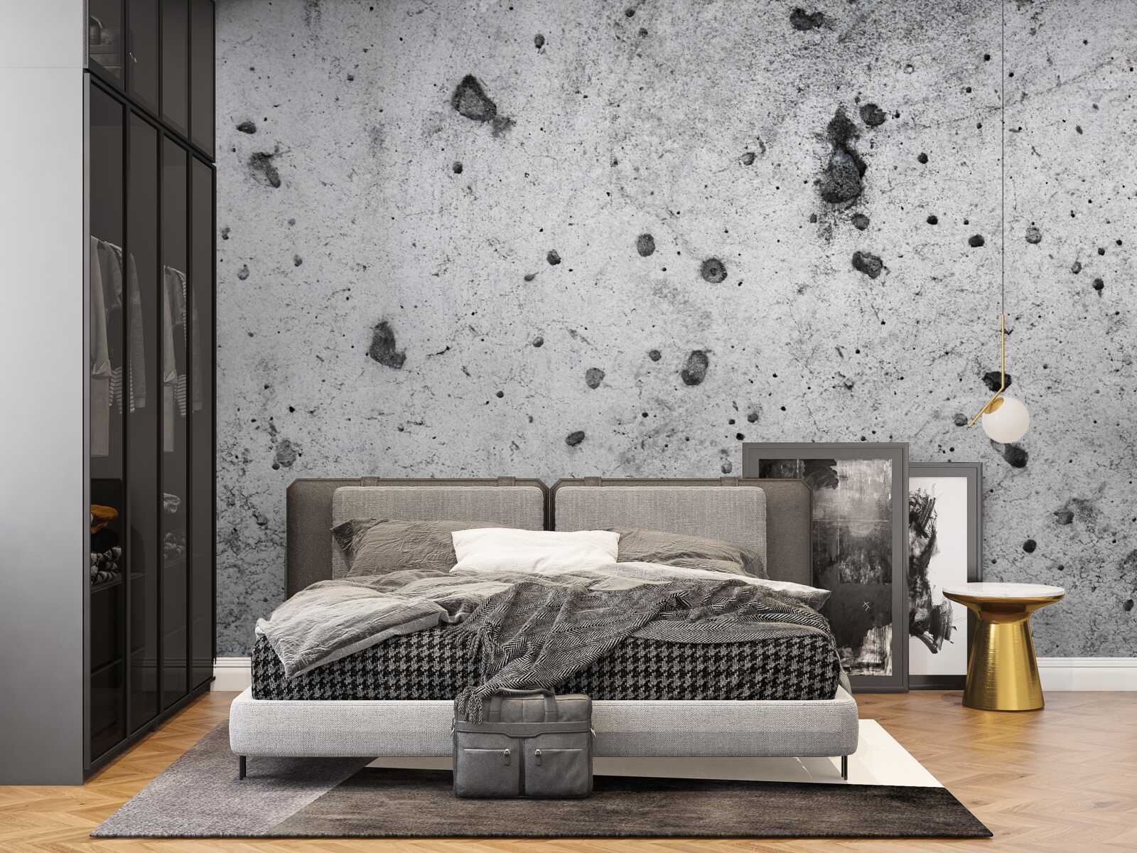 Fototapeta betónová stena s tmavými stopami