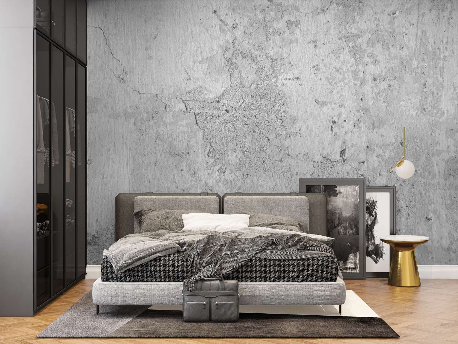 Fototapeta cement je sivý a pokrytý škrabancami