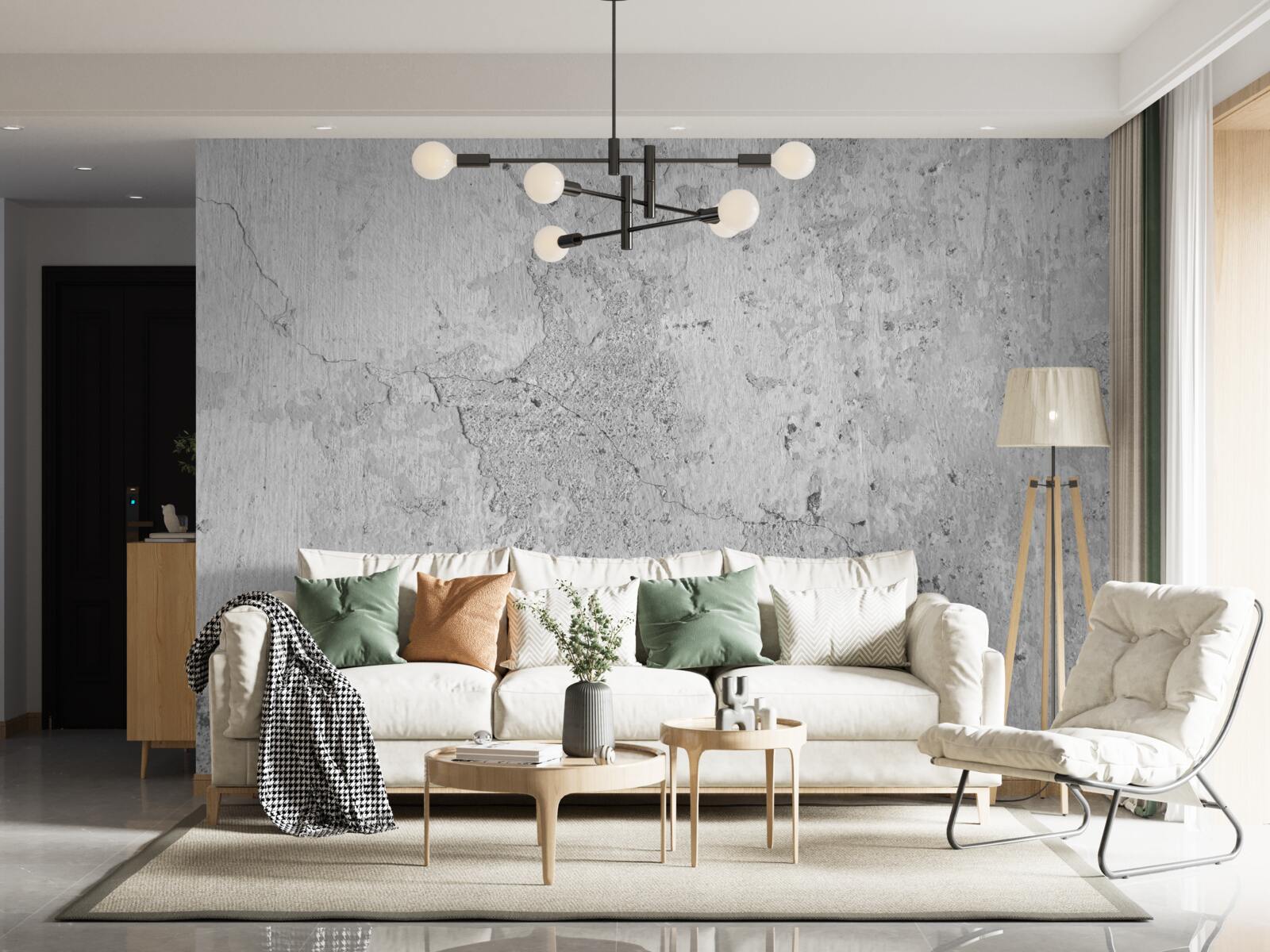 Fototapeta cement je sivý a pokrytý škrabancami