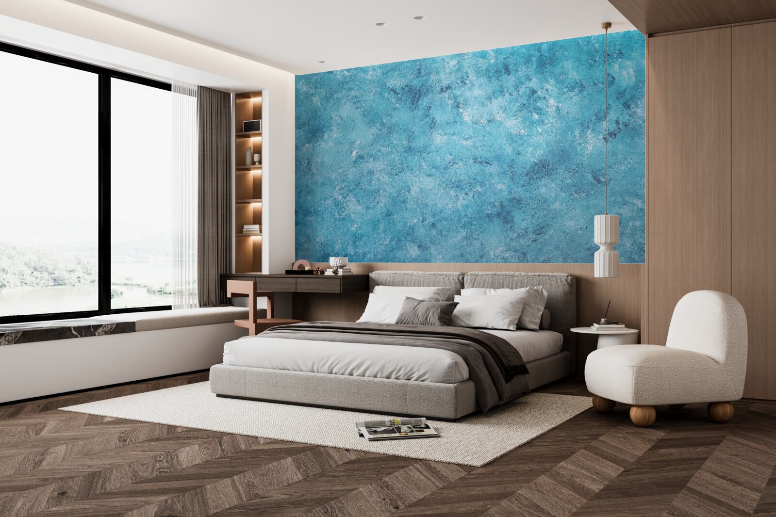 Fototapeta koncepčná vlna modrého blikania