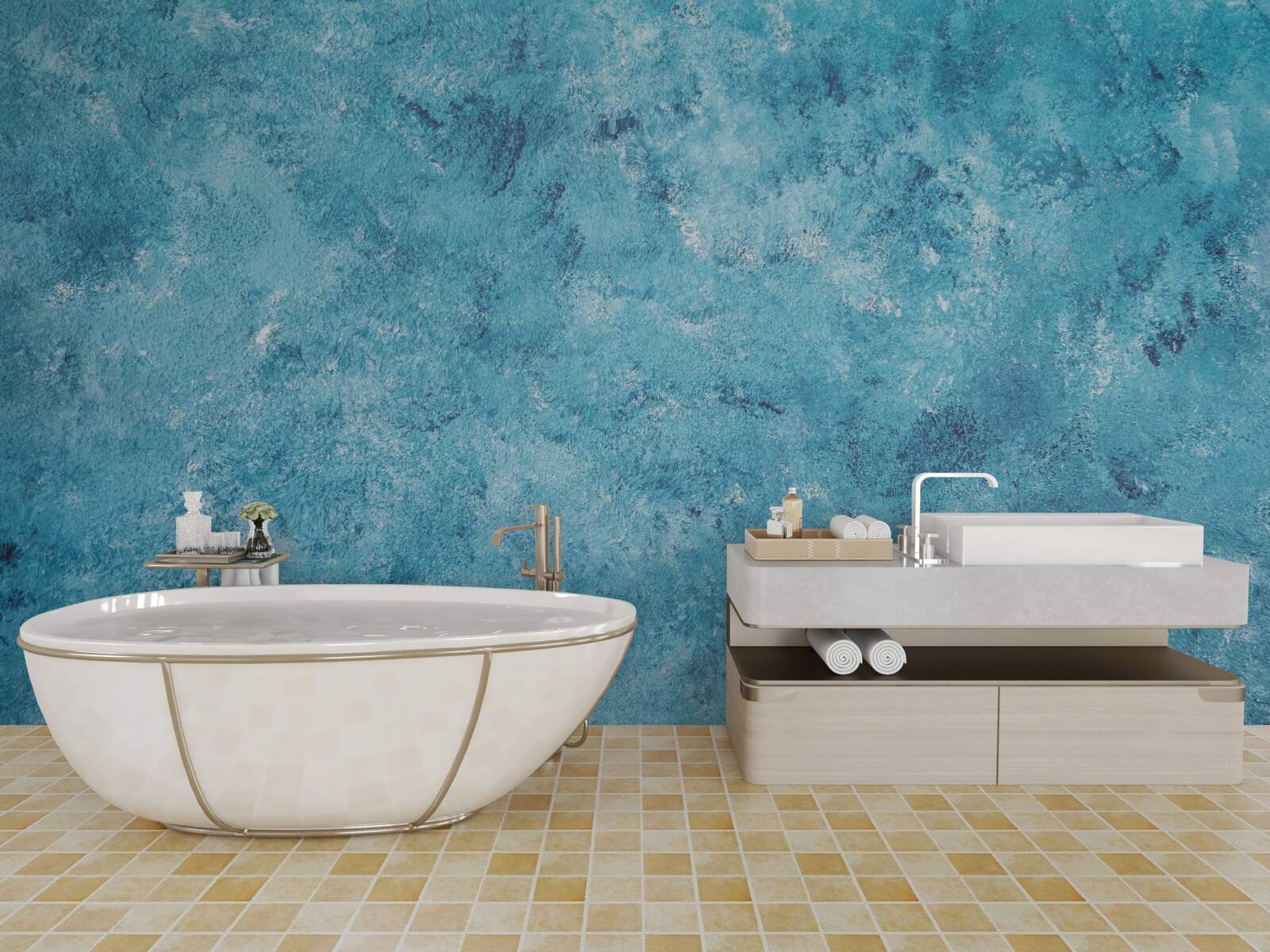 Fototapeta koncepčná vlna modrého blikania