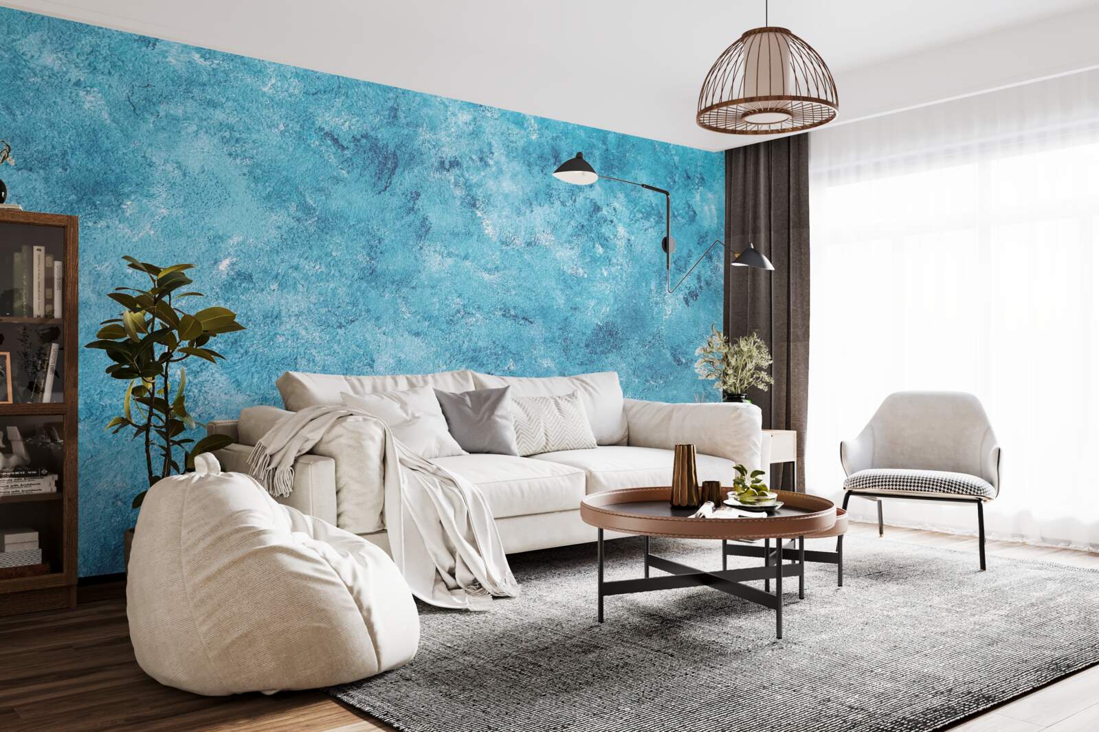 Fototapeta koncepčná vlna modrého blikania