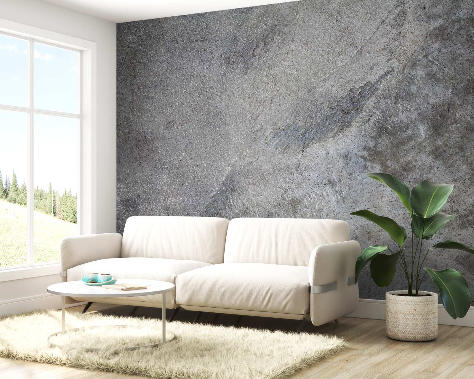 Fototapeta Leštená cementová stena