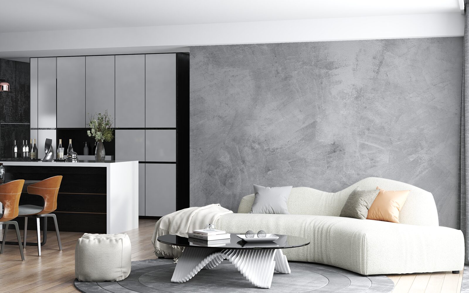 Fototapeta Stena v štýle podkrovia vyrobená zo sadry