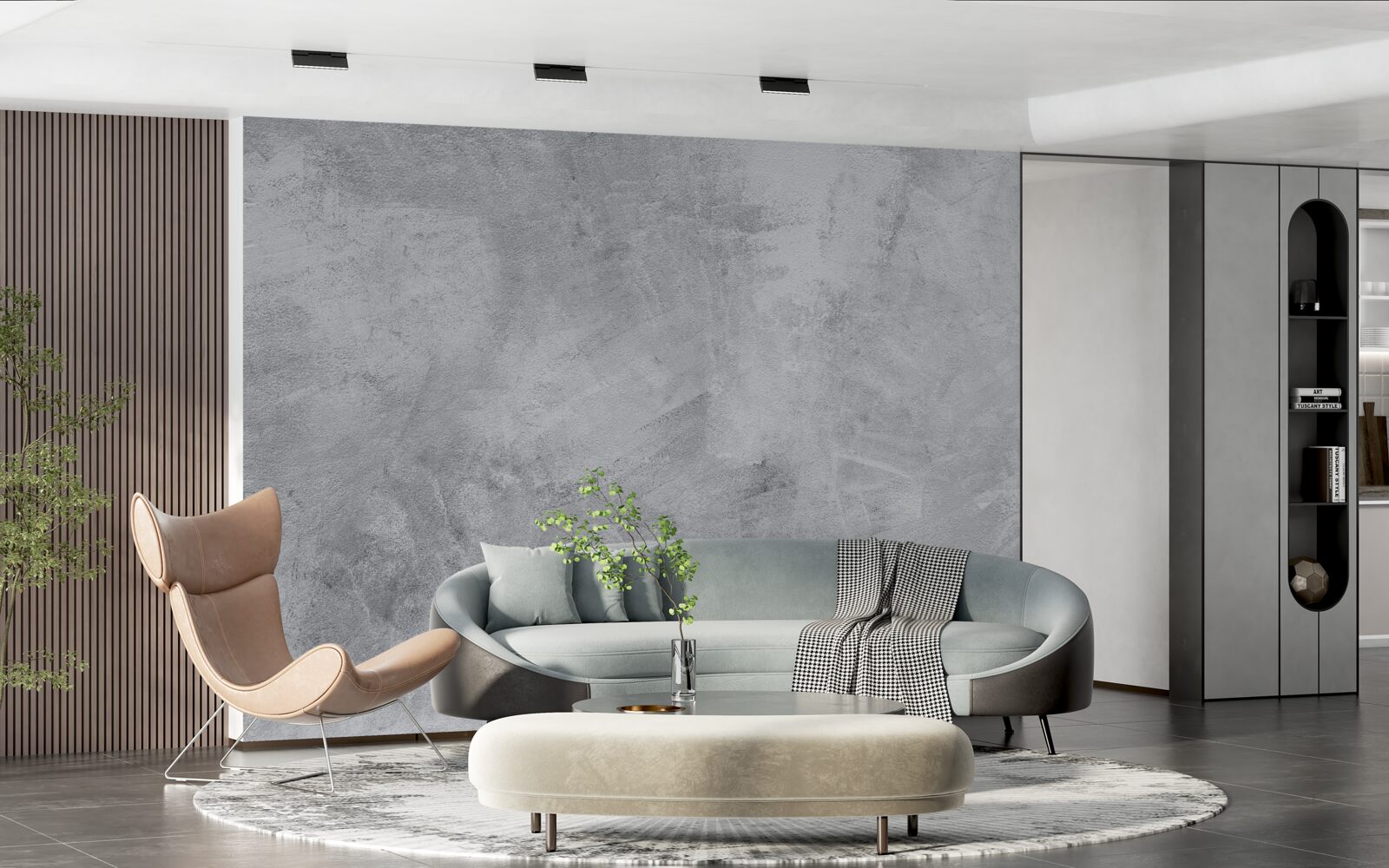 Fototapeta Stena v štýle podkrovia vyrobená zo sadry