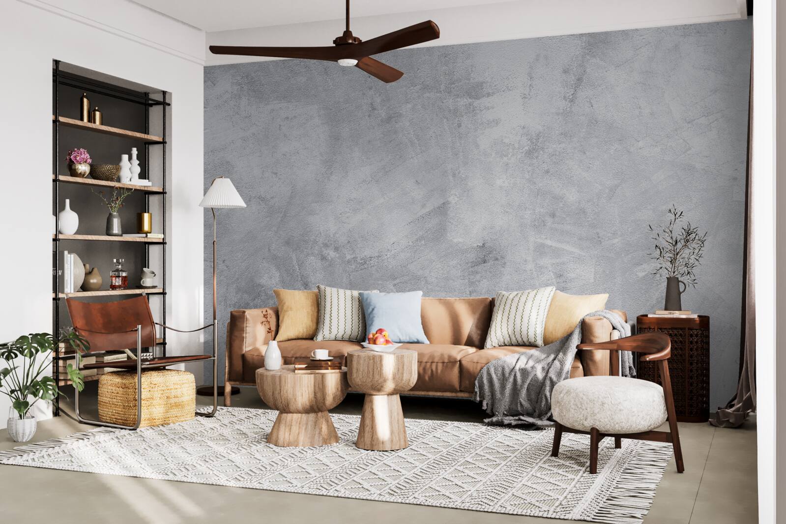 Fototapeta Stena v štýle podkrovia vyrobená zo sadry