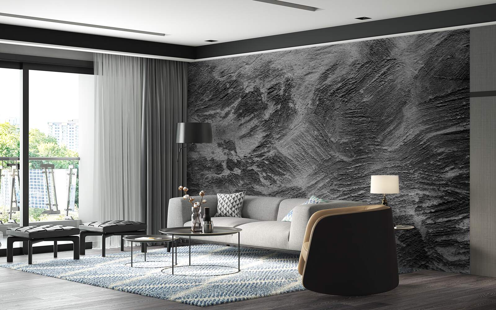 Fototapeta ozdobné pruhy vo svetlých a tmavých odtieňoch