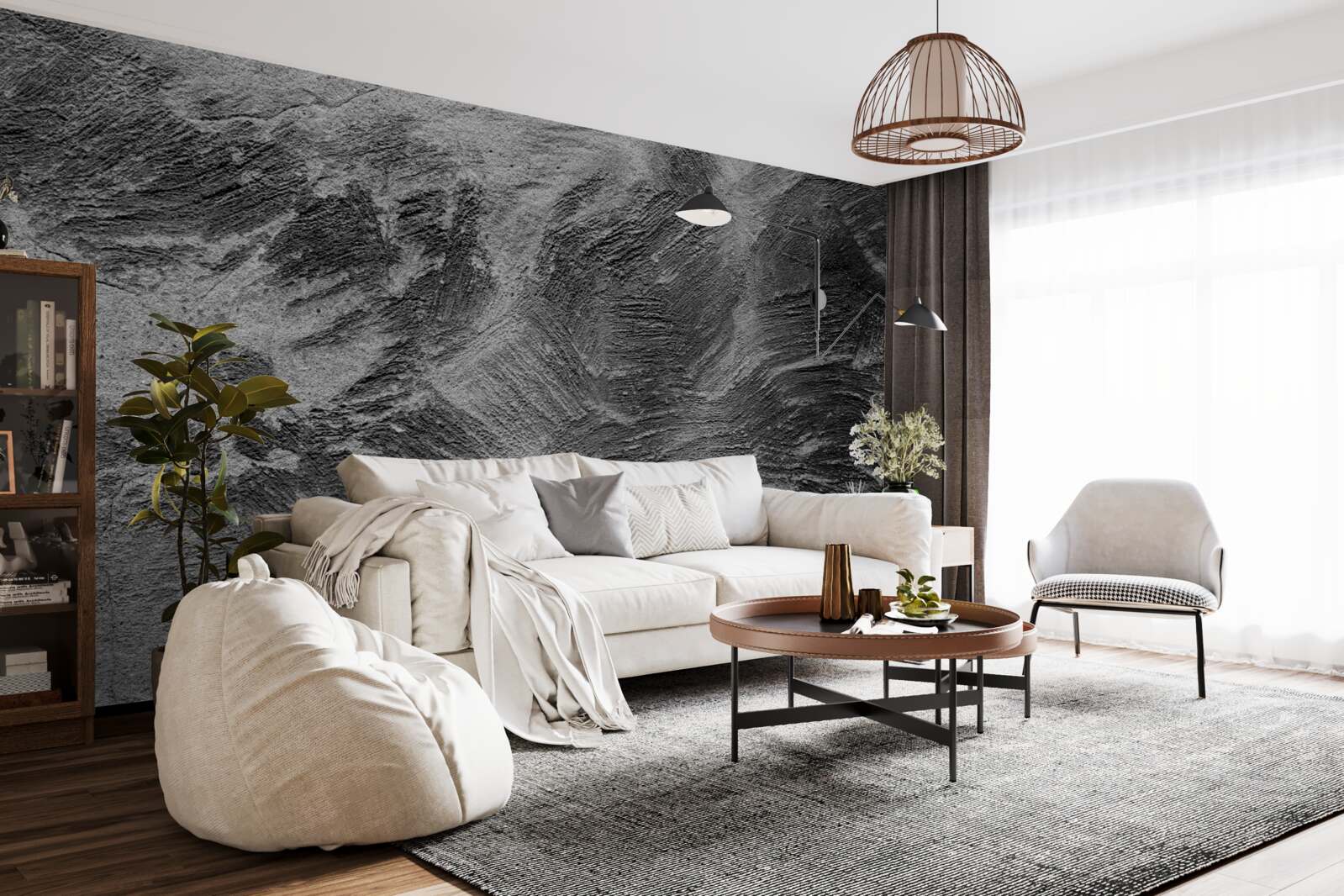 Fototapeta ozdobné pruhy vo svetlých a tmavých odtieňoch