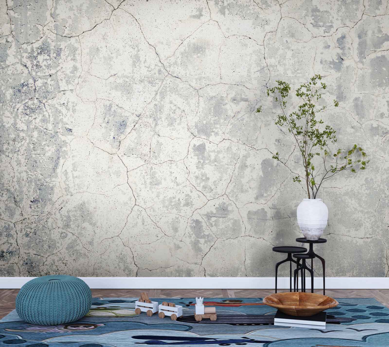 Fototapeta na vrchu cementovej bariéry