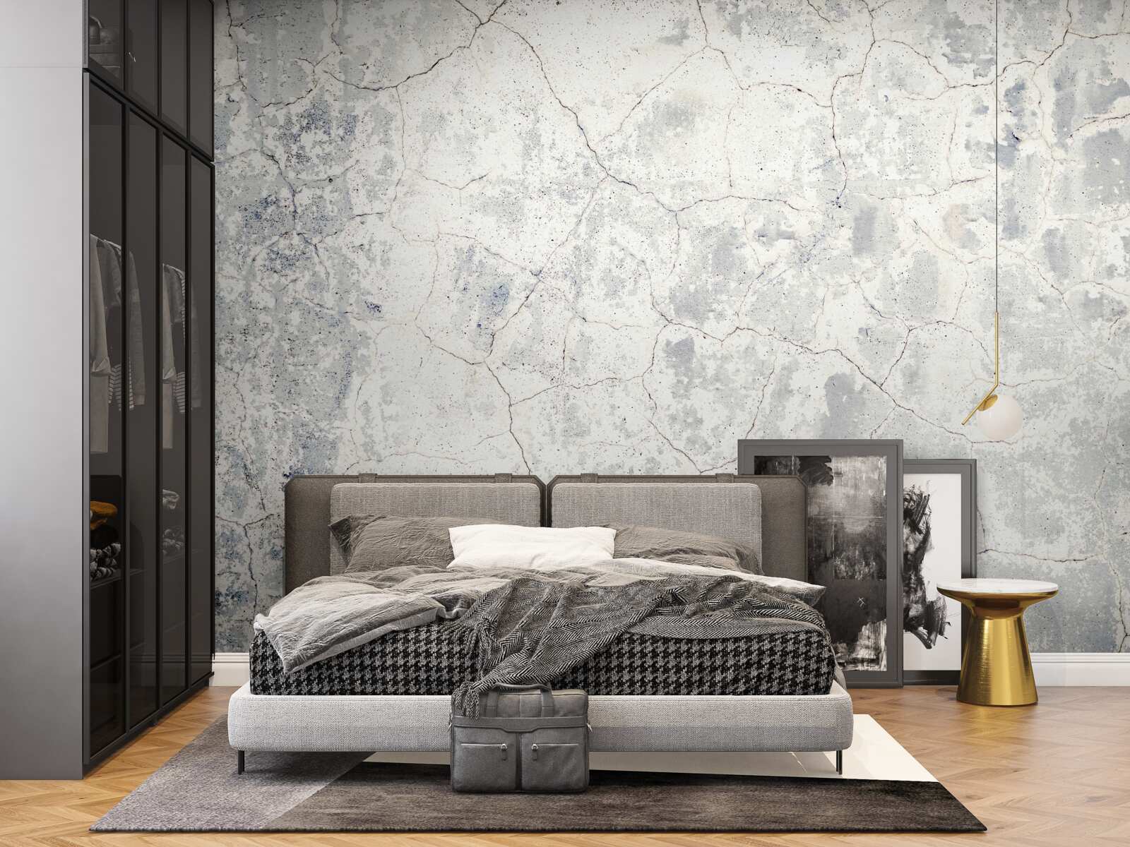 Fototapeta na vrchu cementovej bariéry