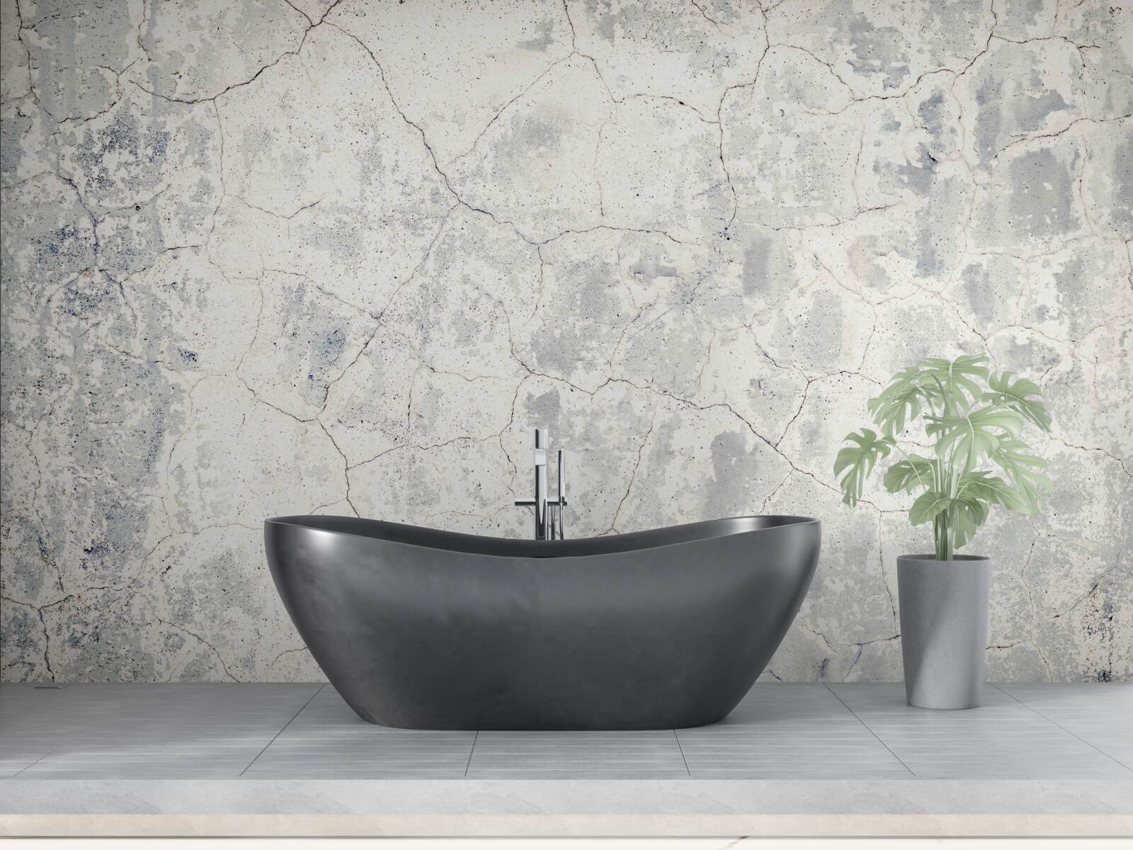 Fototapeta na vrchu cementovej bariéry