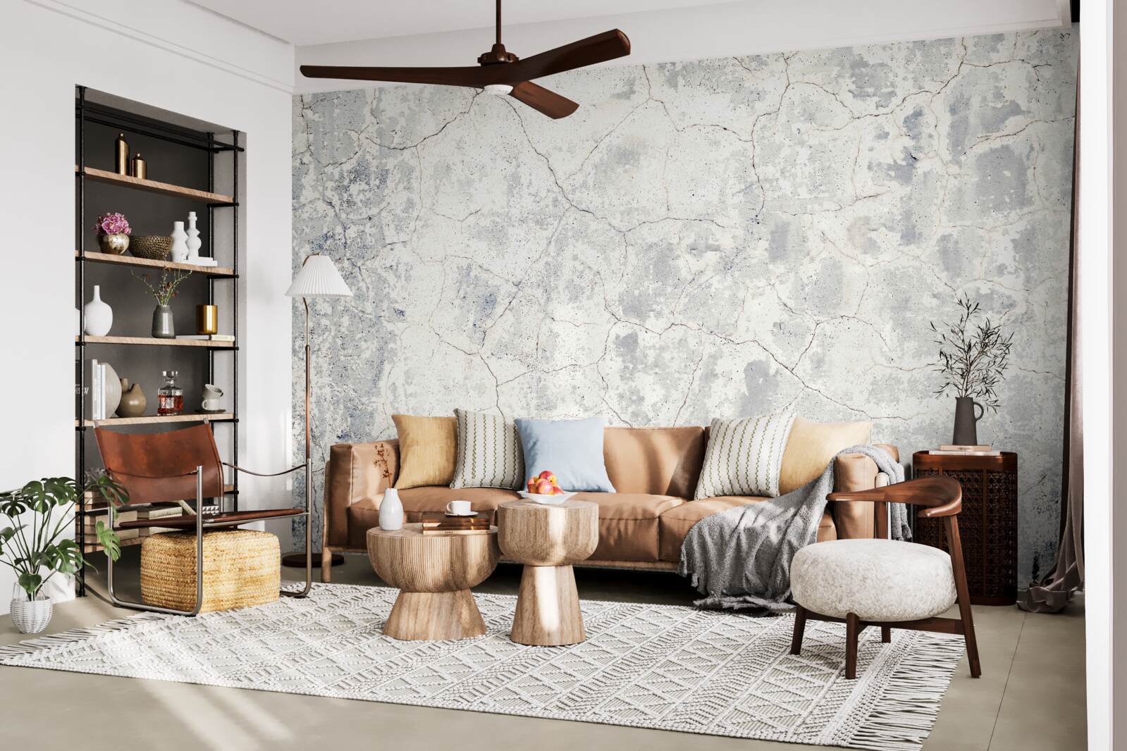 Fototapeta na vrchu cementovej bariéry