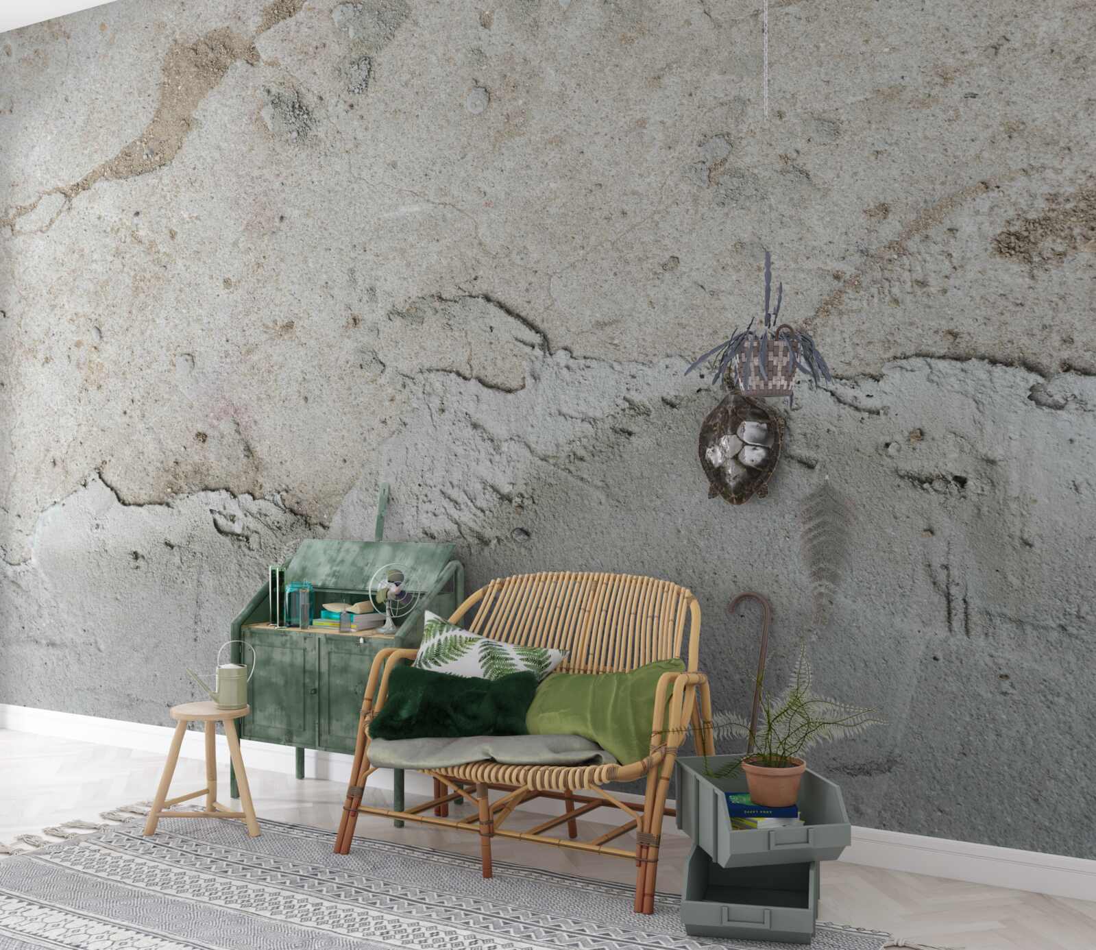 Fototapeta betónová stena s chybami