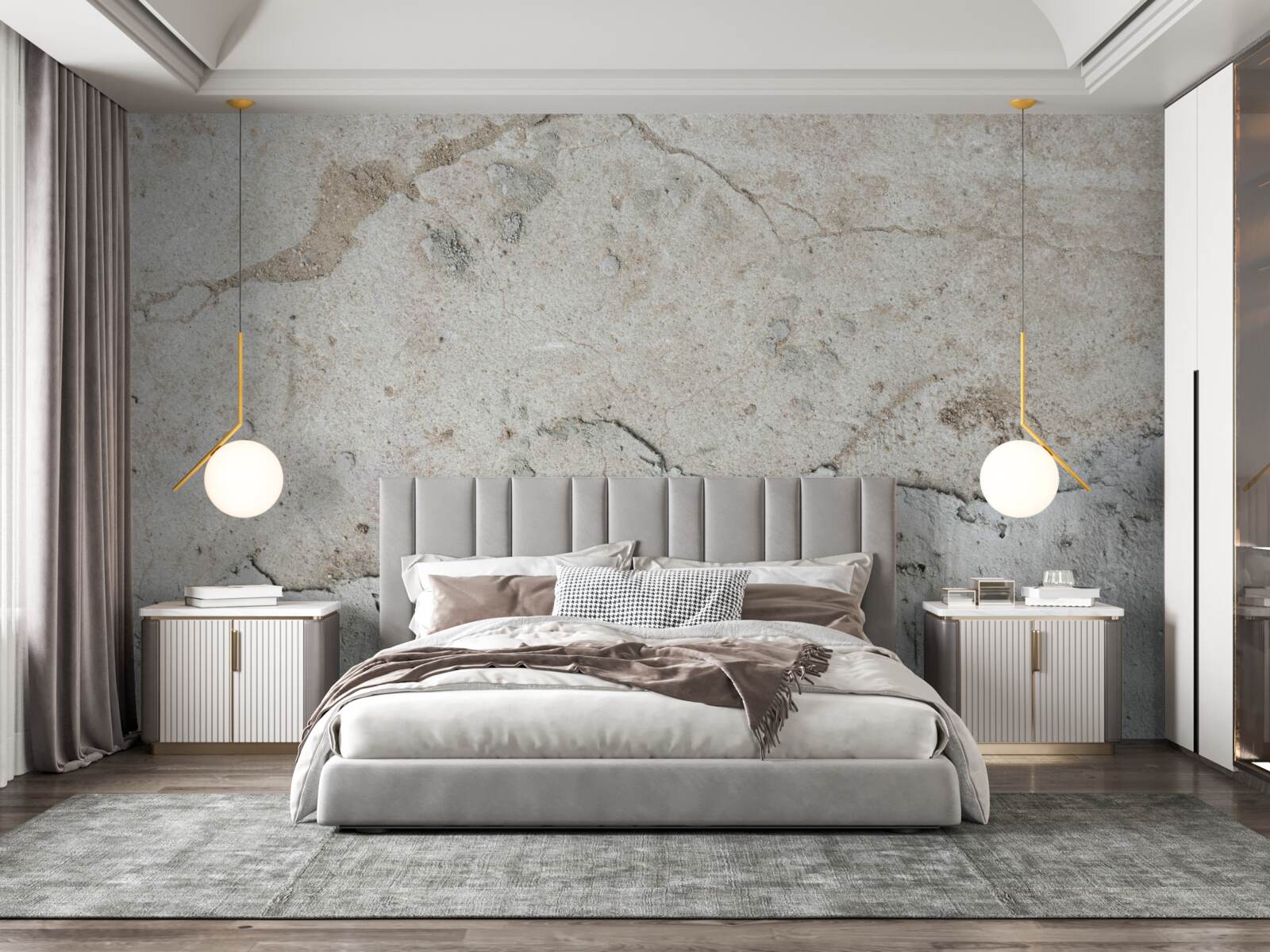 Fototapeta betónová stena s chybami