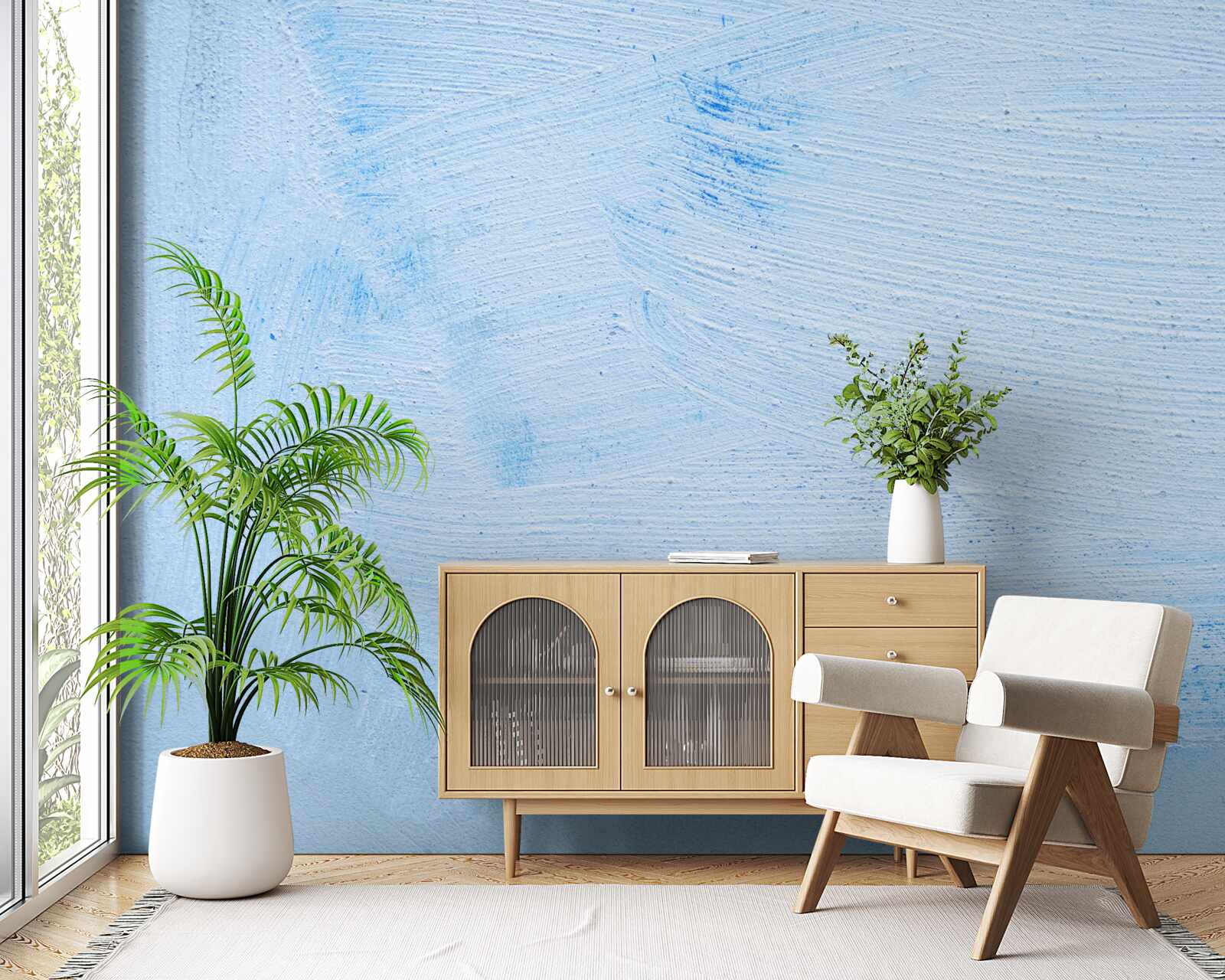 Fototapeta vrstva mäkkej azúrovej omietky