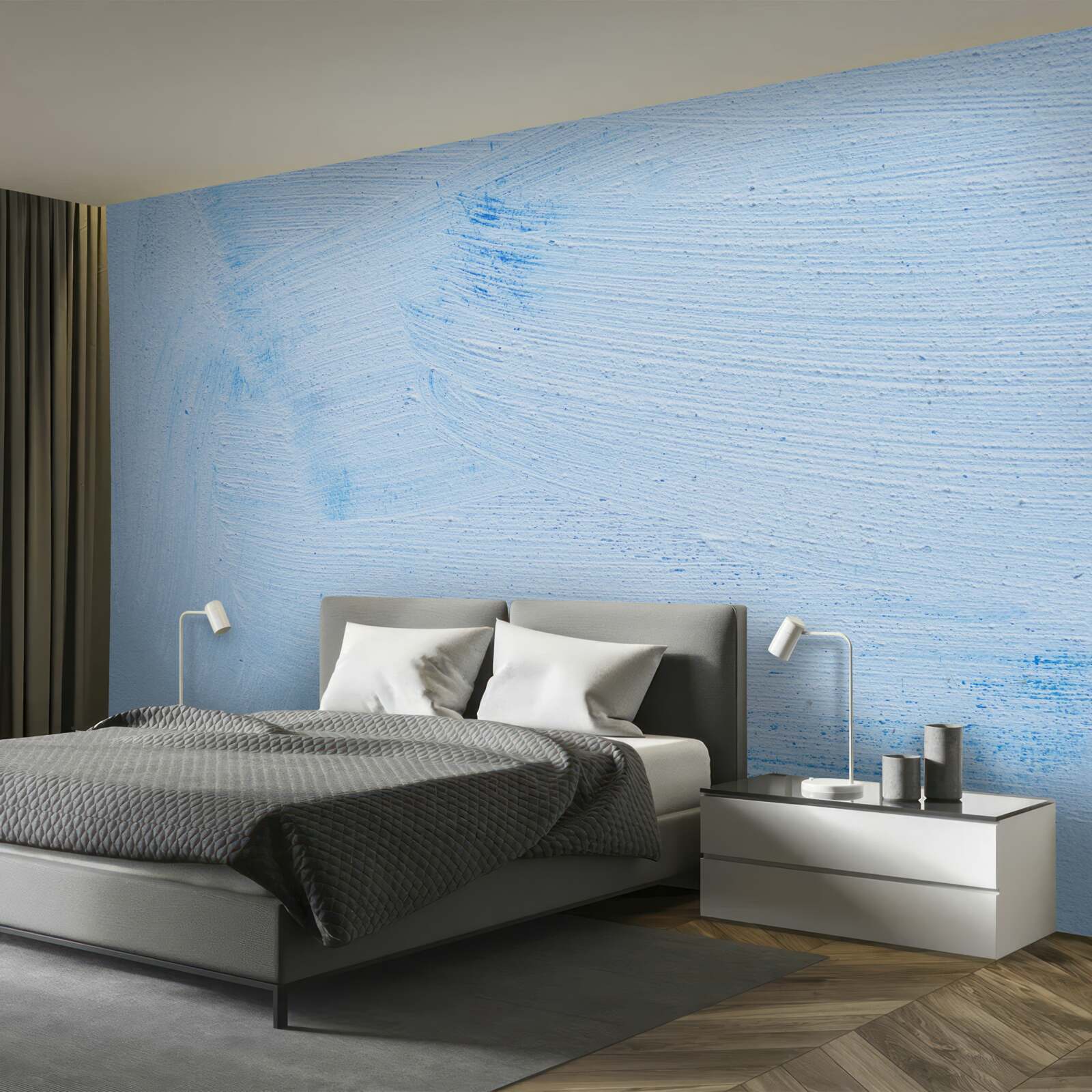 Fototapeta vrstva mäkkej azúrovej omietky