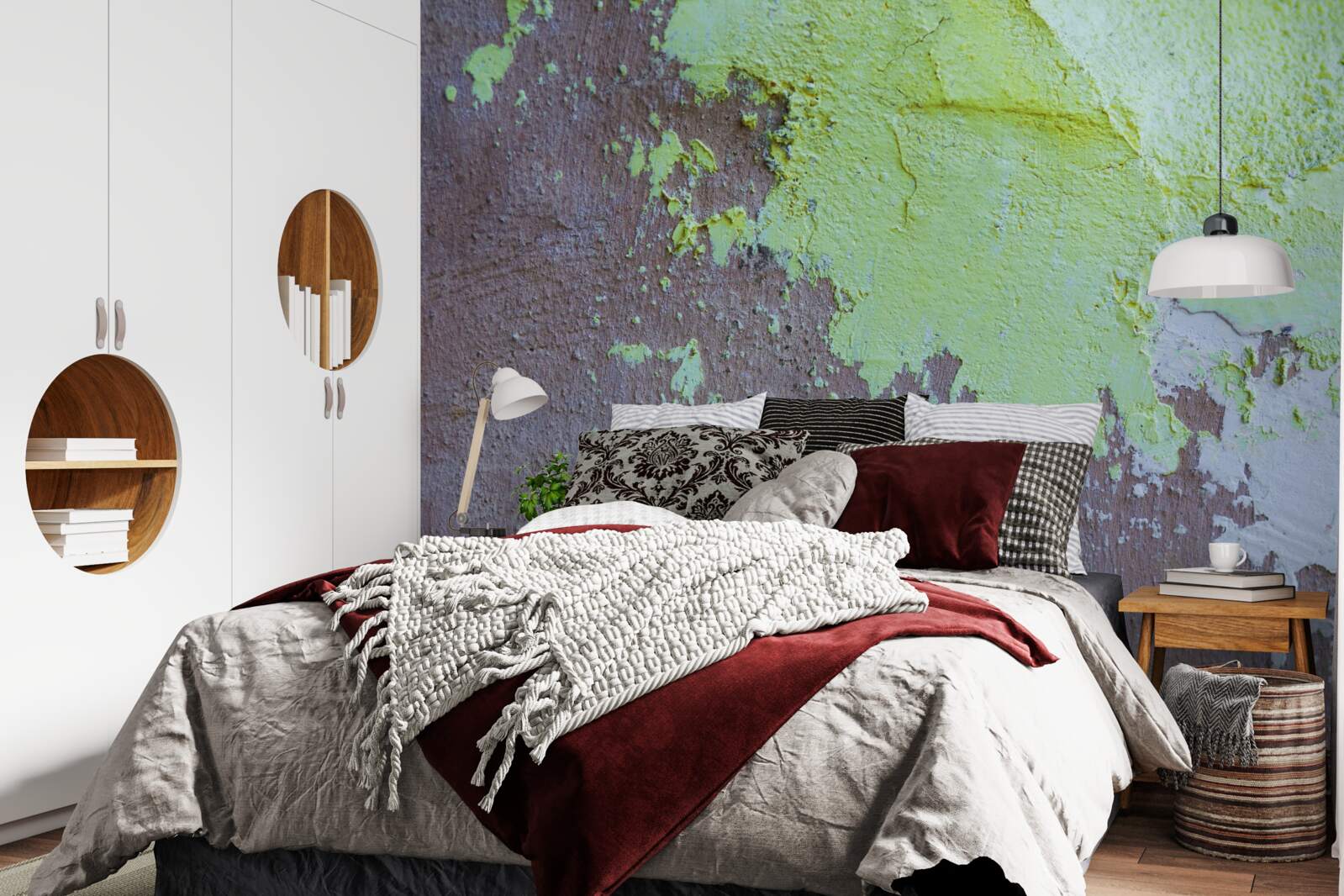 Fototapeta tmavá dekoratívna omietka