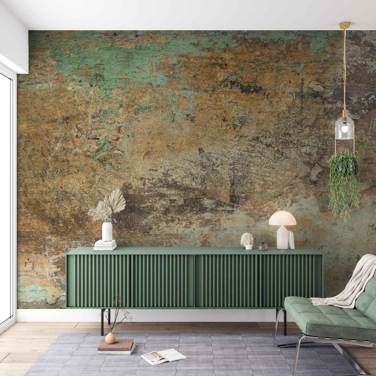 Fototapeta Stena s abstraktnou hrdzou