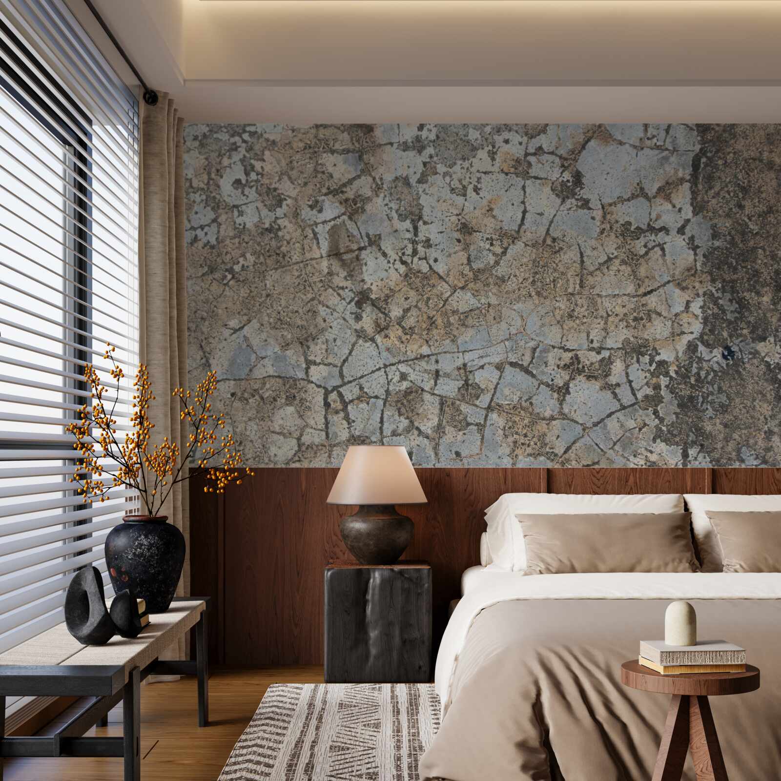 Fototapeta mramorový povrch, posiaty prasklinami