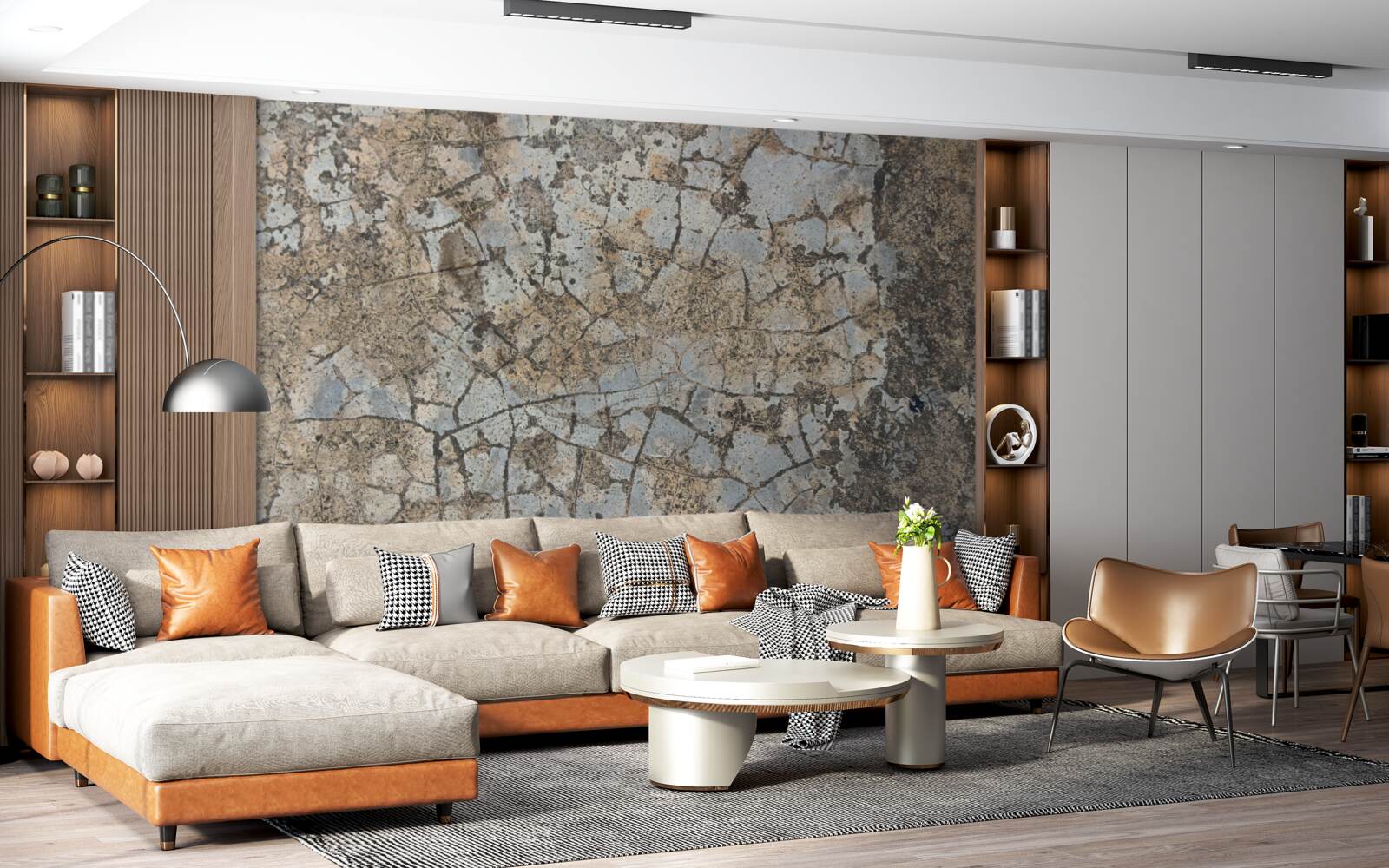 Fototapeta mramorový povrch, posiaty prasklinami