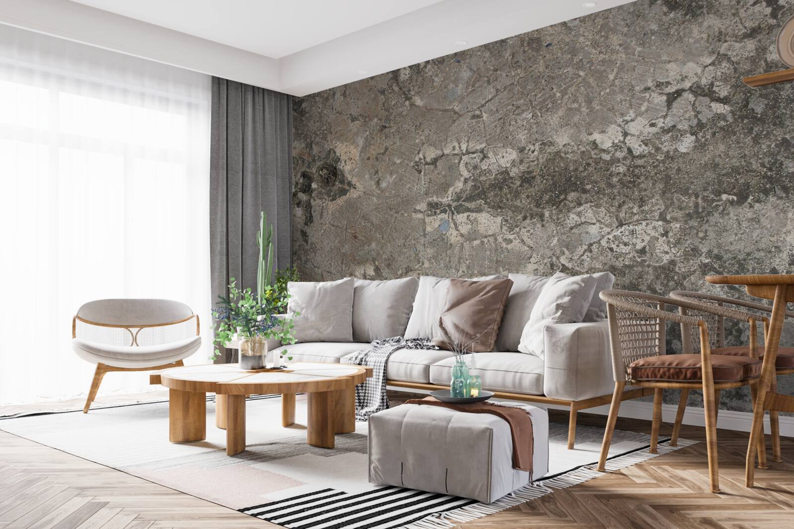 Fototapeta sivá žulová skala