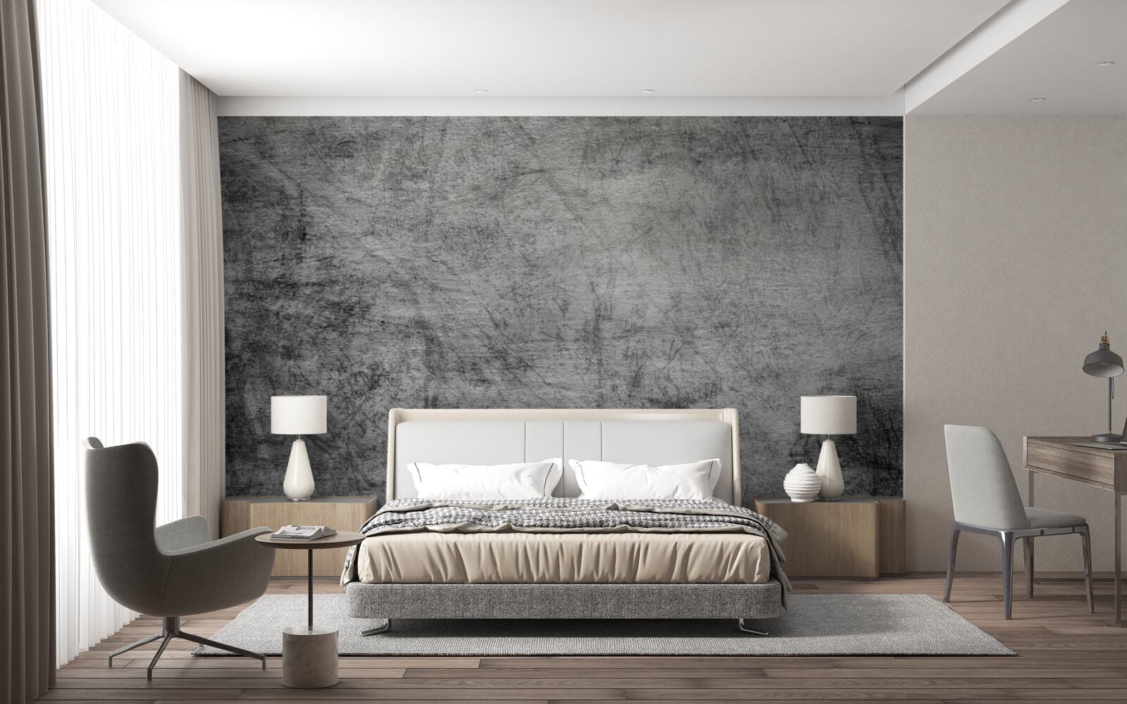 Fototapeta staré sivé pozadie označené škrabancami