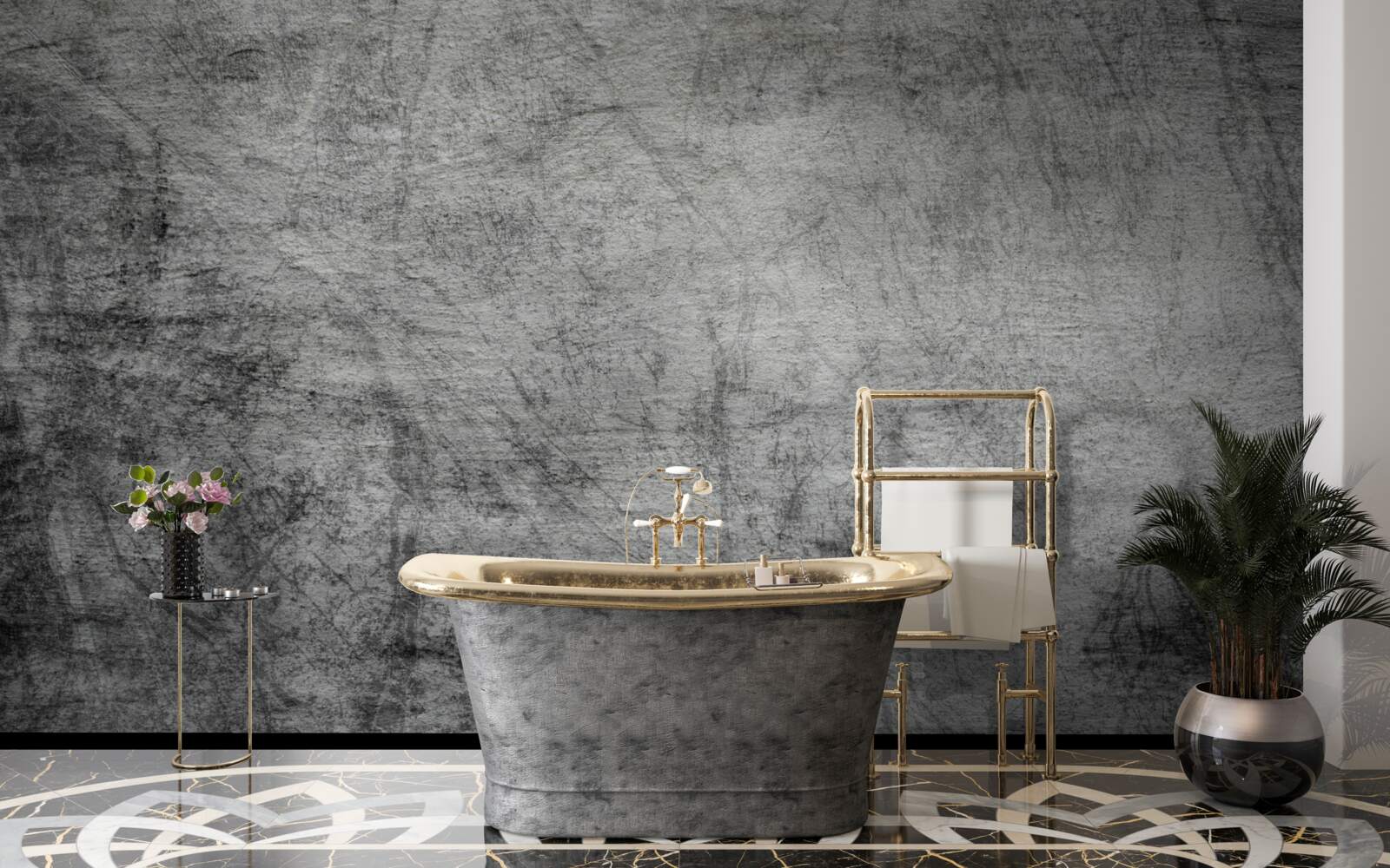 Fototapeta staré sivé pozadie označené škrabancami