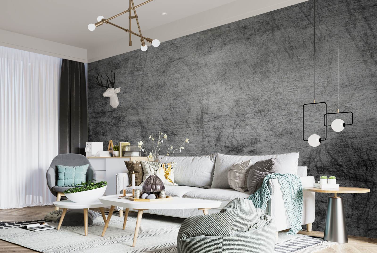 Fototapeta staré sivé pozadie označené škrabancami