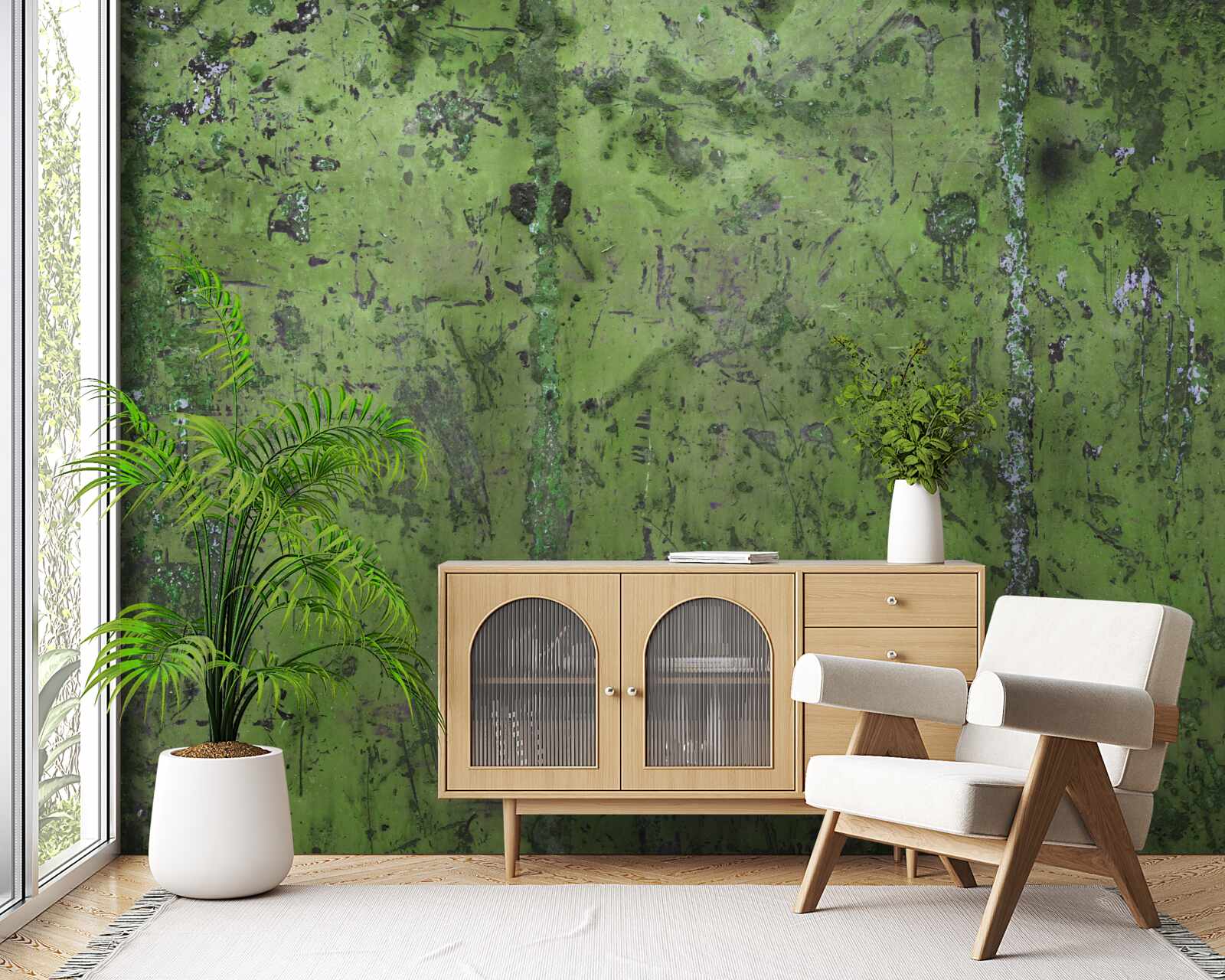 Fototapeta Stena je pokrytá zelenou hrdzou