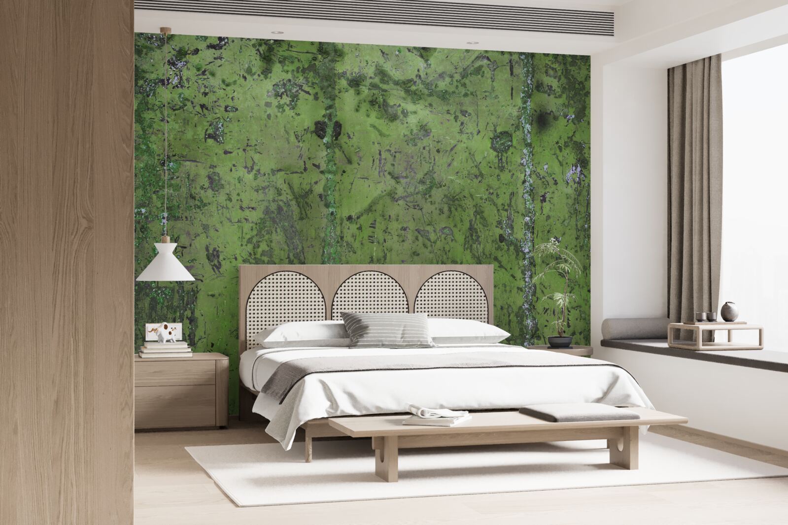 Fototapeta Stena je pokrytá zelenou hrdzou