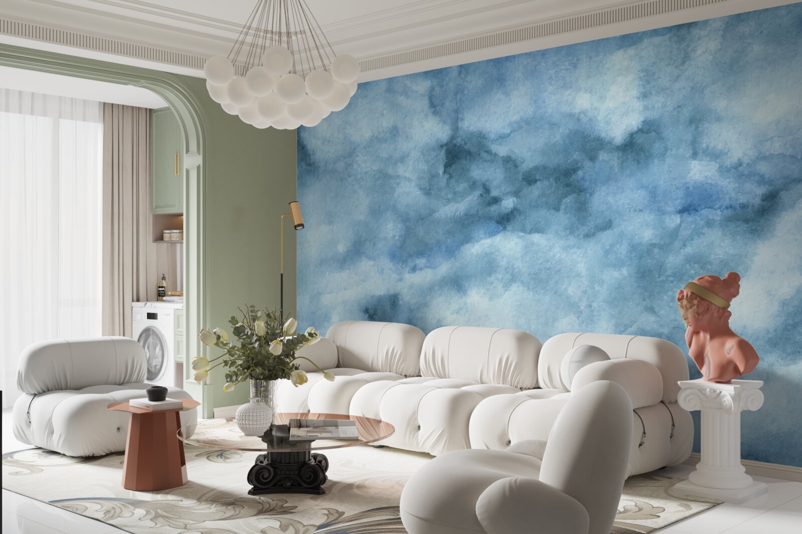 Fototapeta rozmazaná oblačná hmlovina