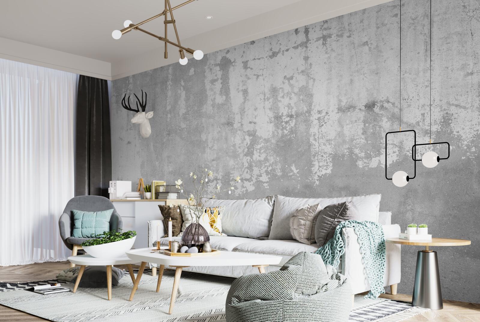 Fototapeta Vonku pred domom je sivá stena