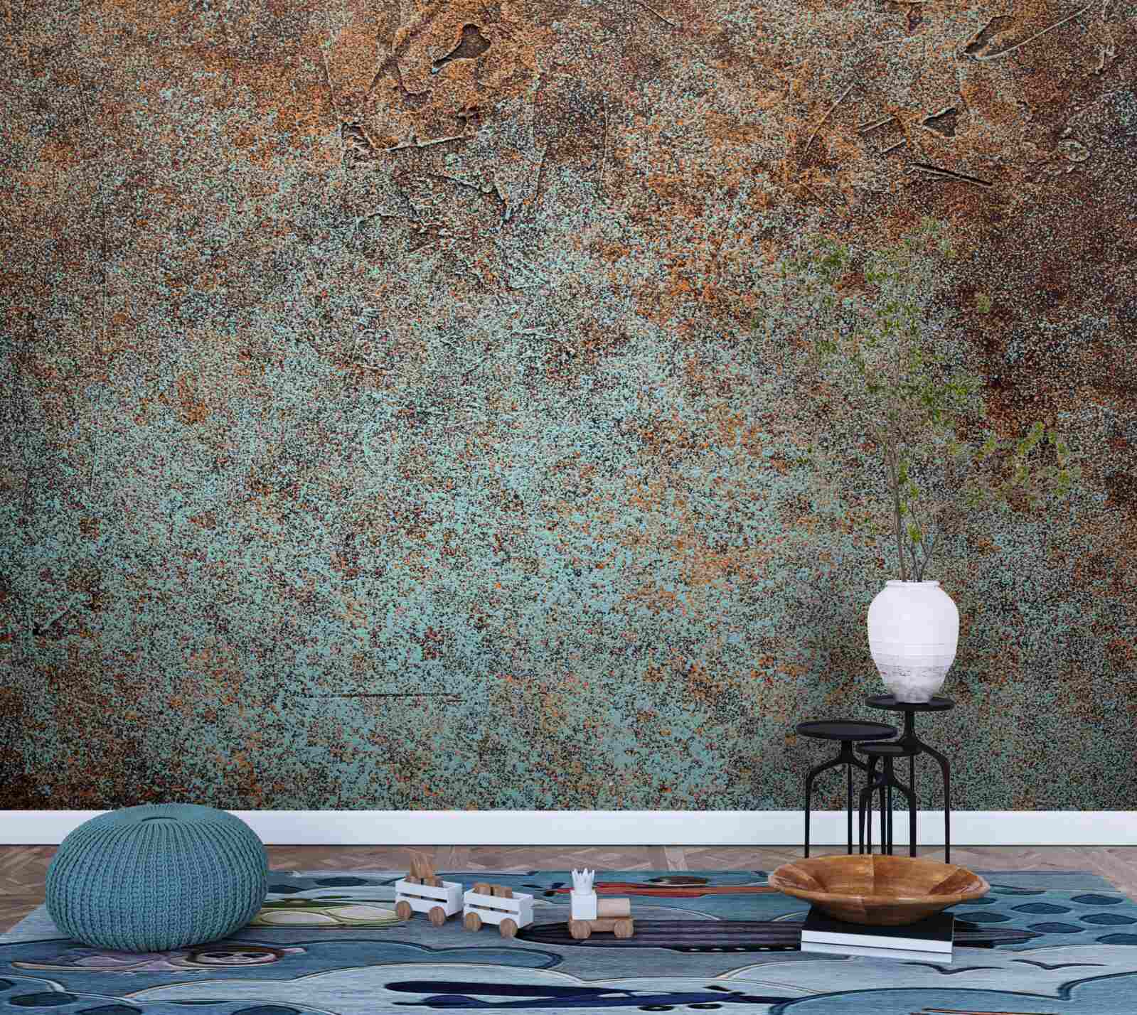 Fototapeta tmavý povlak z oxidovaného železa