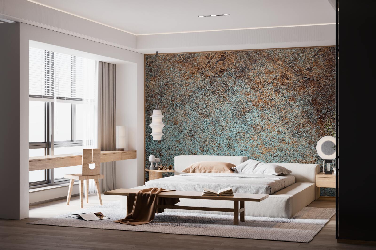 Fototapeta tmavý povlak z oxidovaného železa