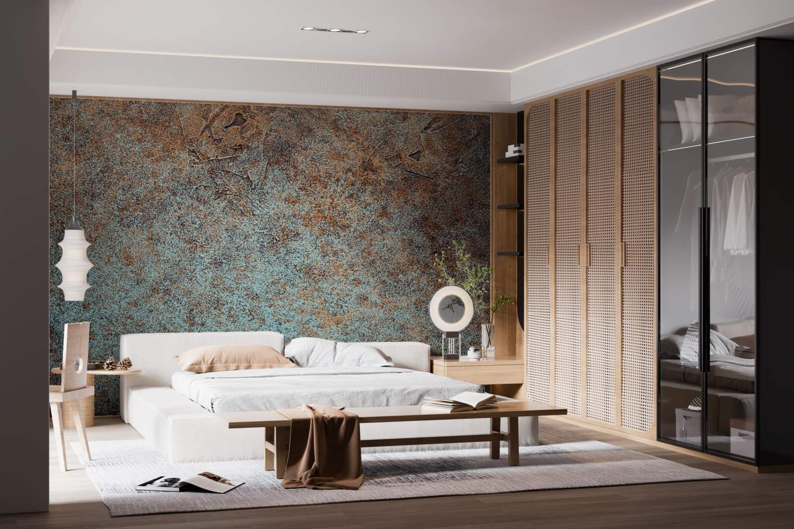 Fototapeta tmavý povlak z oxidovaného železa