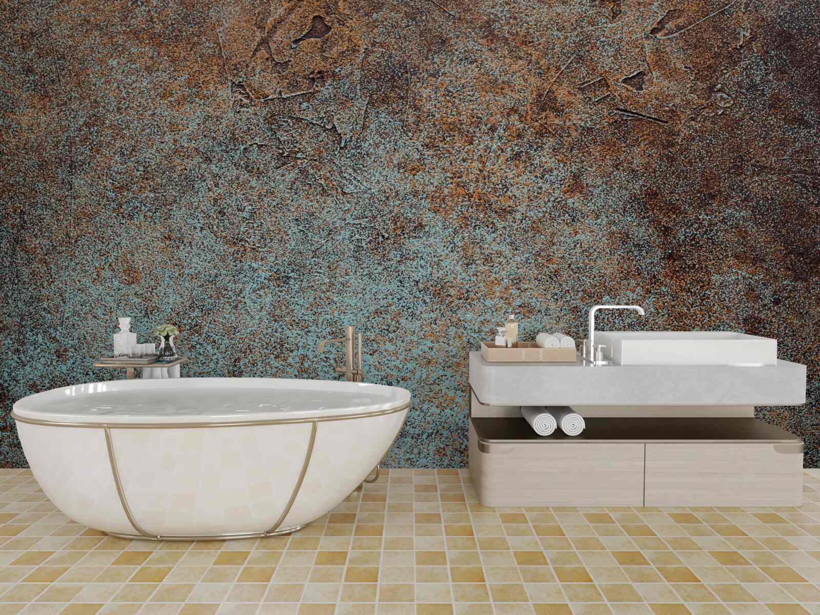 Fototapeta tmavý povlak z oxidovaného železa