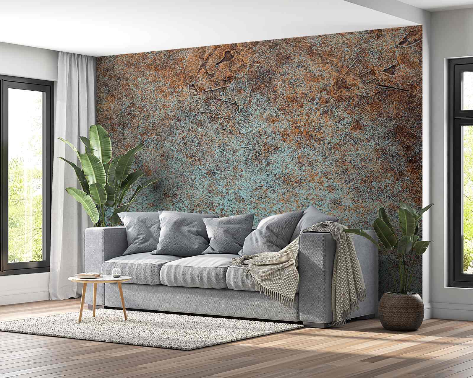 Fototapeta tmavý povlak z oxidovaného železa