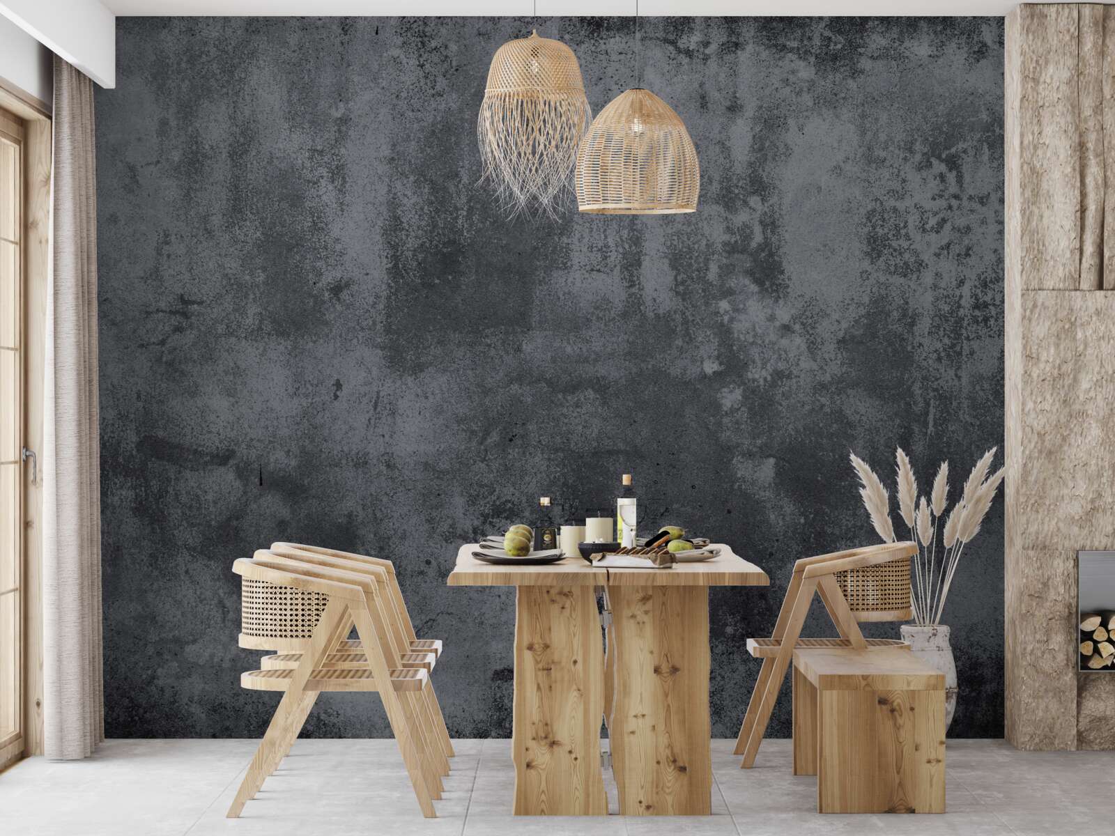 Fototapeta textúra steny je extrémne tmavá