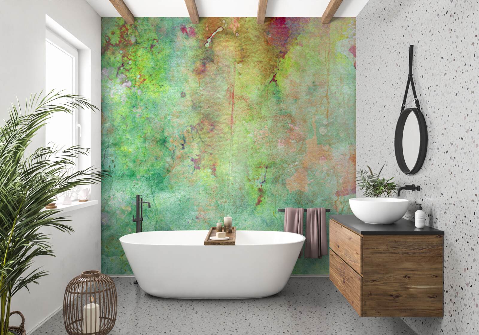 Fototapeta jemná abstraktná maľba