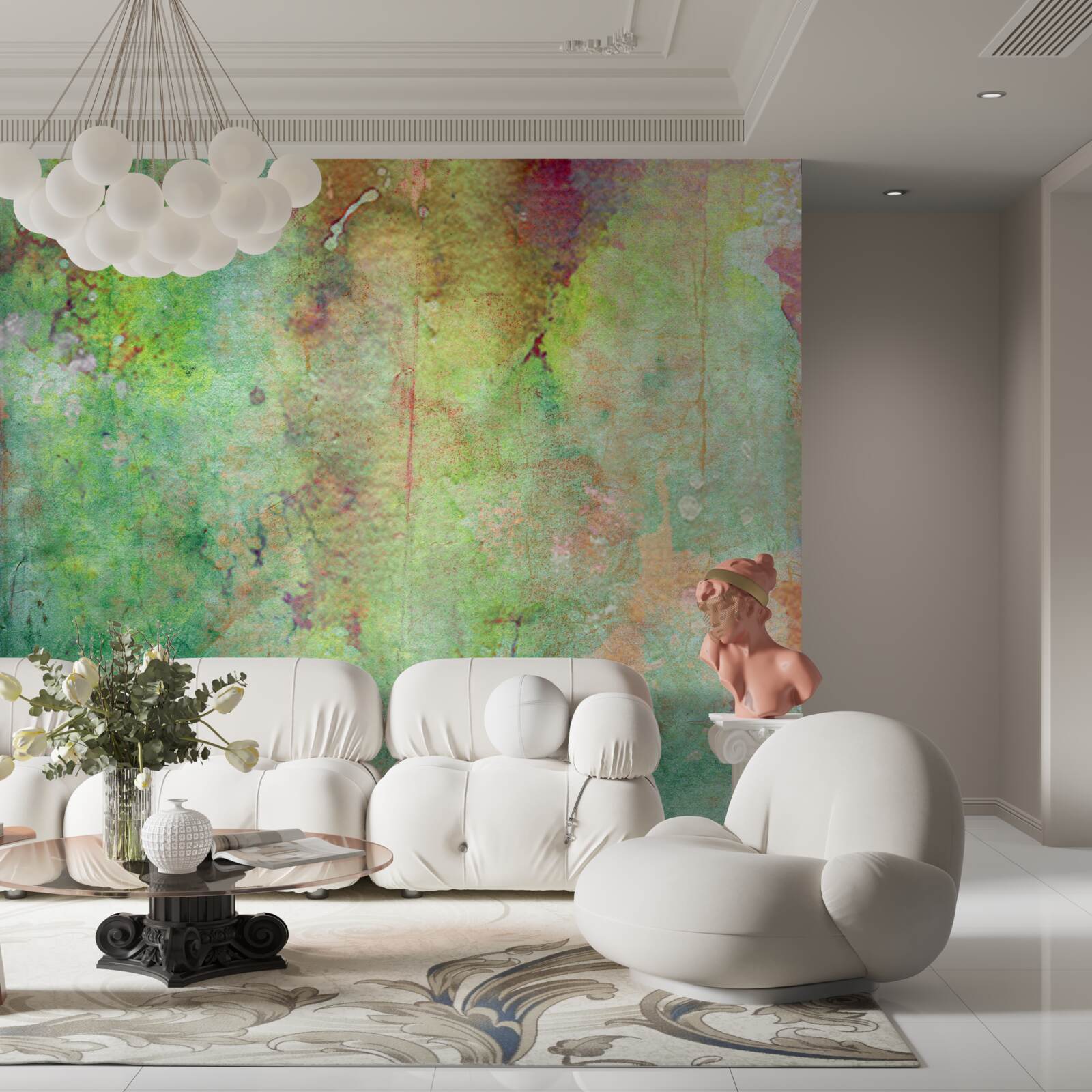 Fototapeta jemná abstraktná maľba