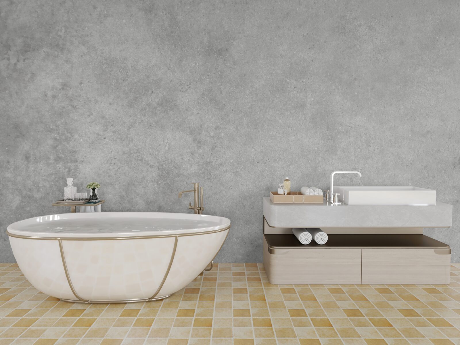 Fototapeta Stena je zo svetlosivého betónu