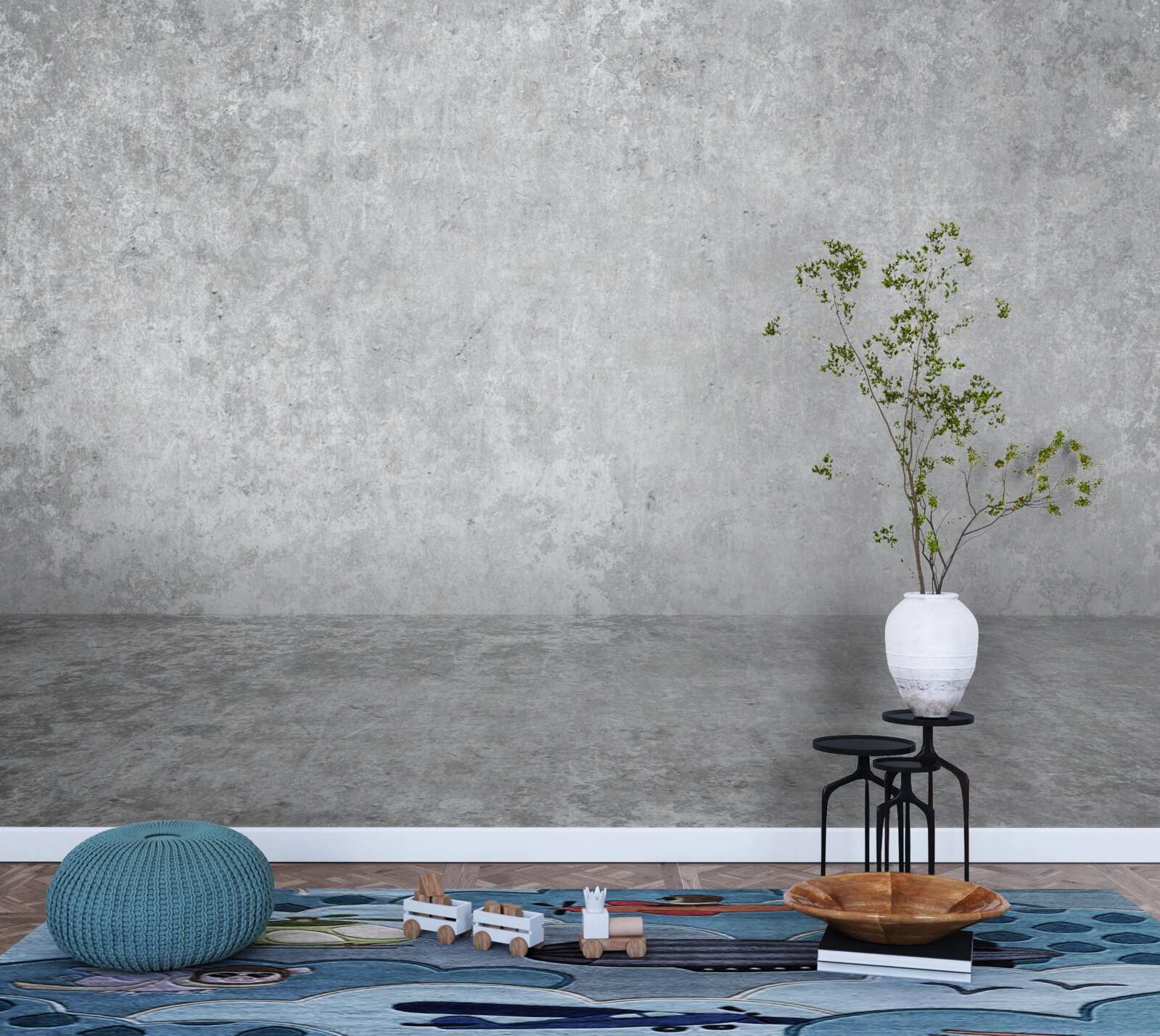 Fototapeta svetlo šedá betónová stena