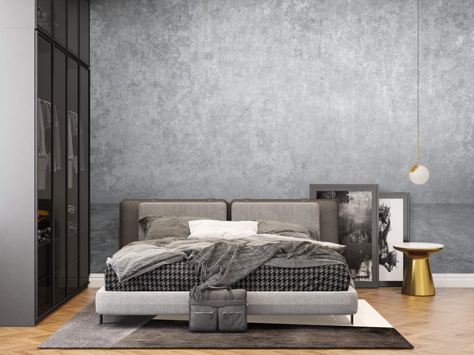 Fototapeta svetlo šedá betónová stena