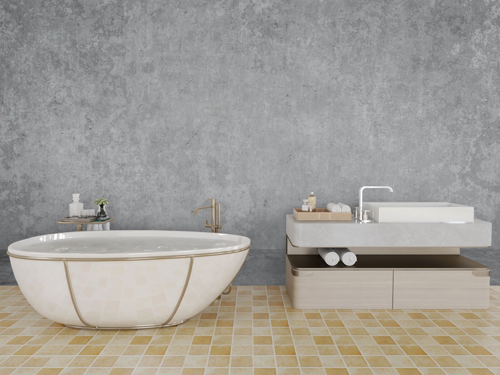 Fototapeta svetlo šedá betónová stena